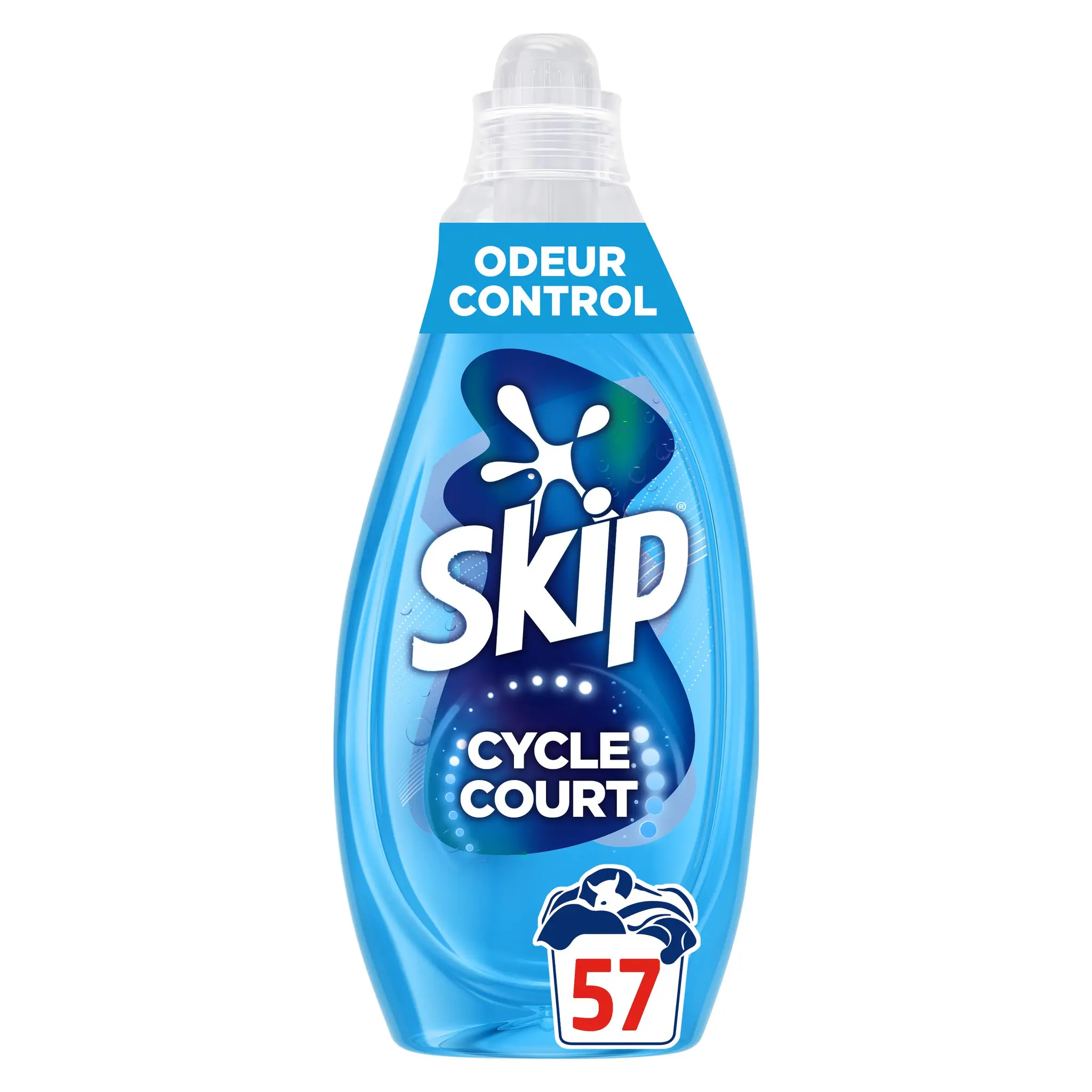 SKIP Lessive Liquide Mon Cycle Court Parfait Odeur Control