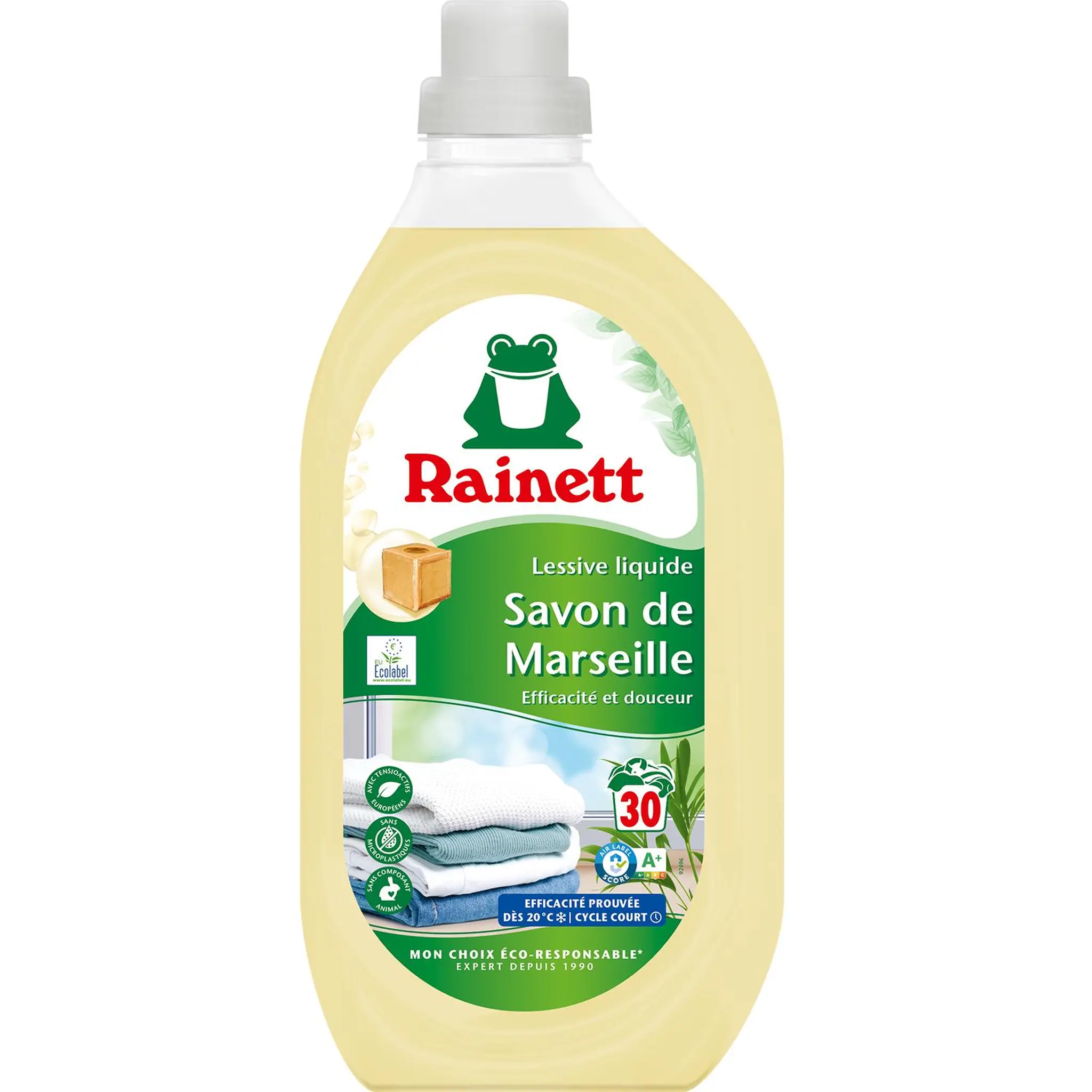 RAINETT Lessive liquide Savon de Marseille ecolabel