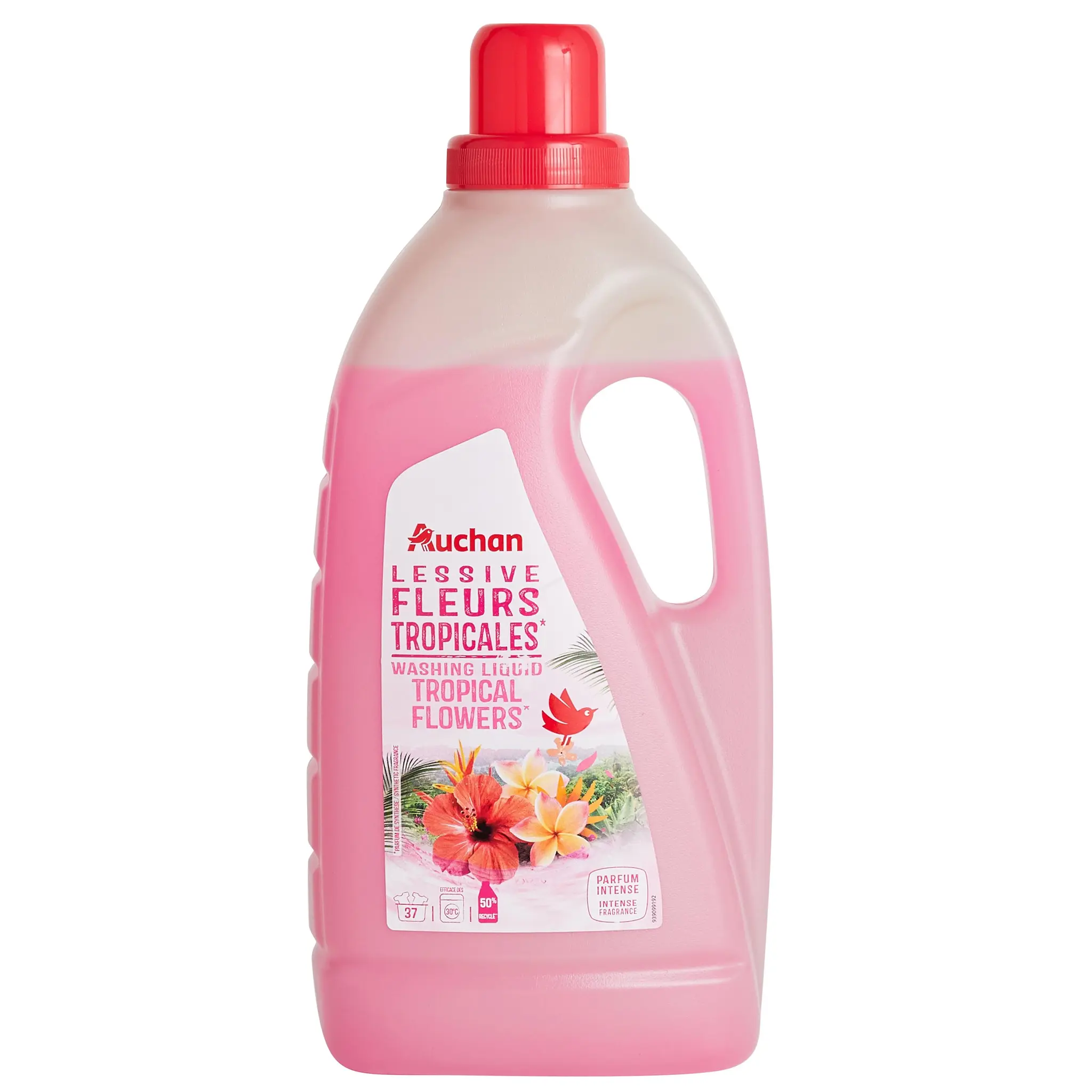 AUCHAN Lessive liquide Fleurs tropicales
