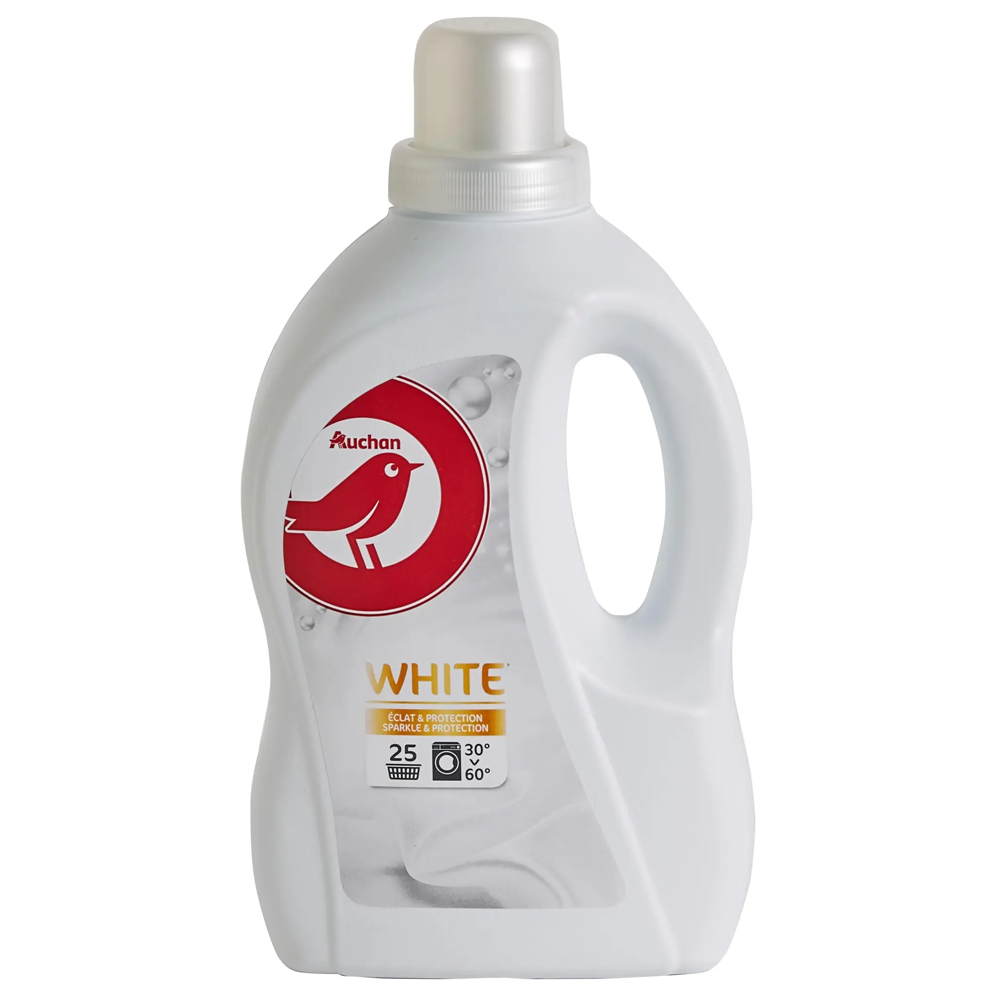 AUCHAN Lessive liquide éclat et protection linge blanc