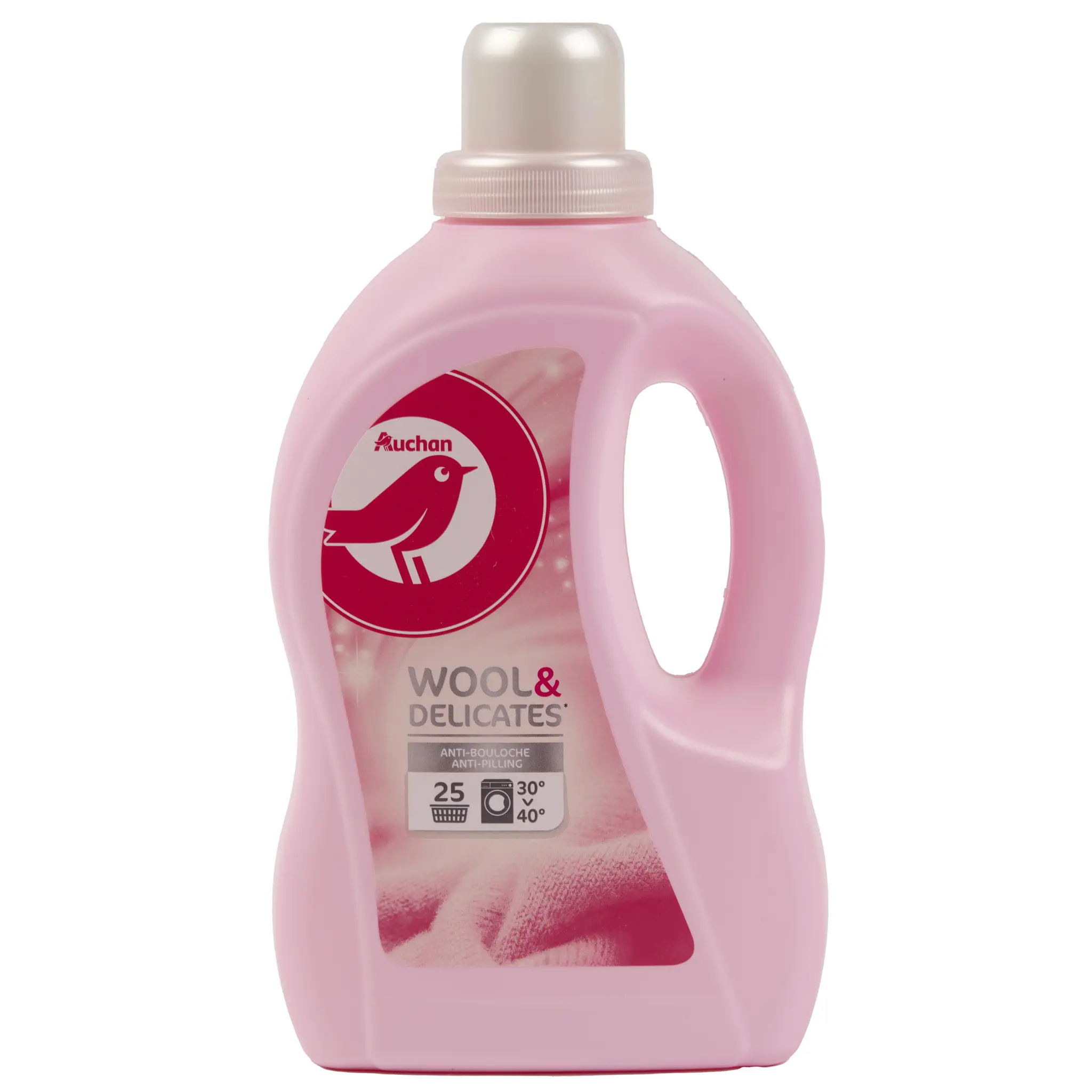 AUCHAN Lessive liquide Laine et Linge délicat anti-bouloche