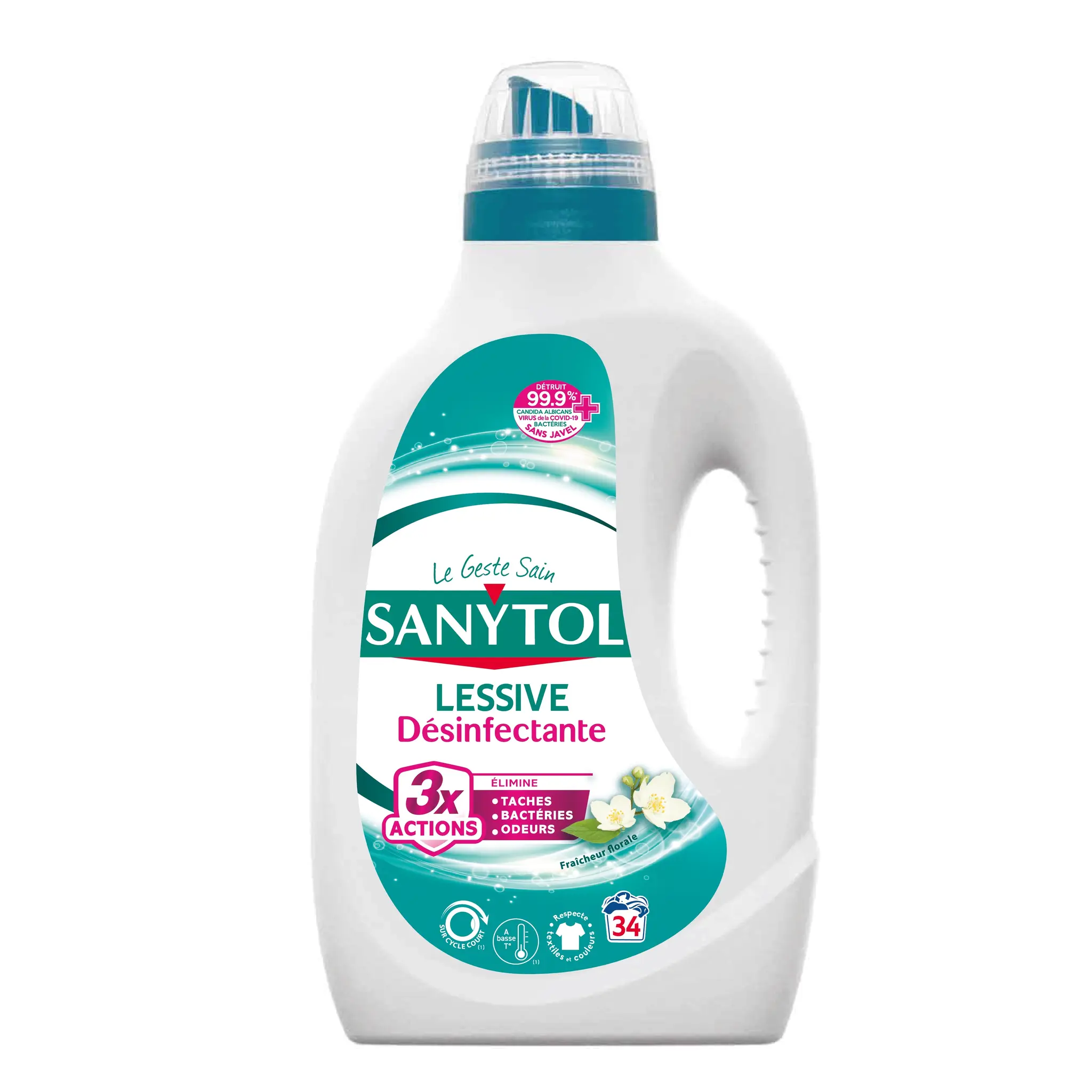 SANYTOL Lessive liquide désinfectante fraîcheur florale