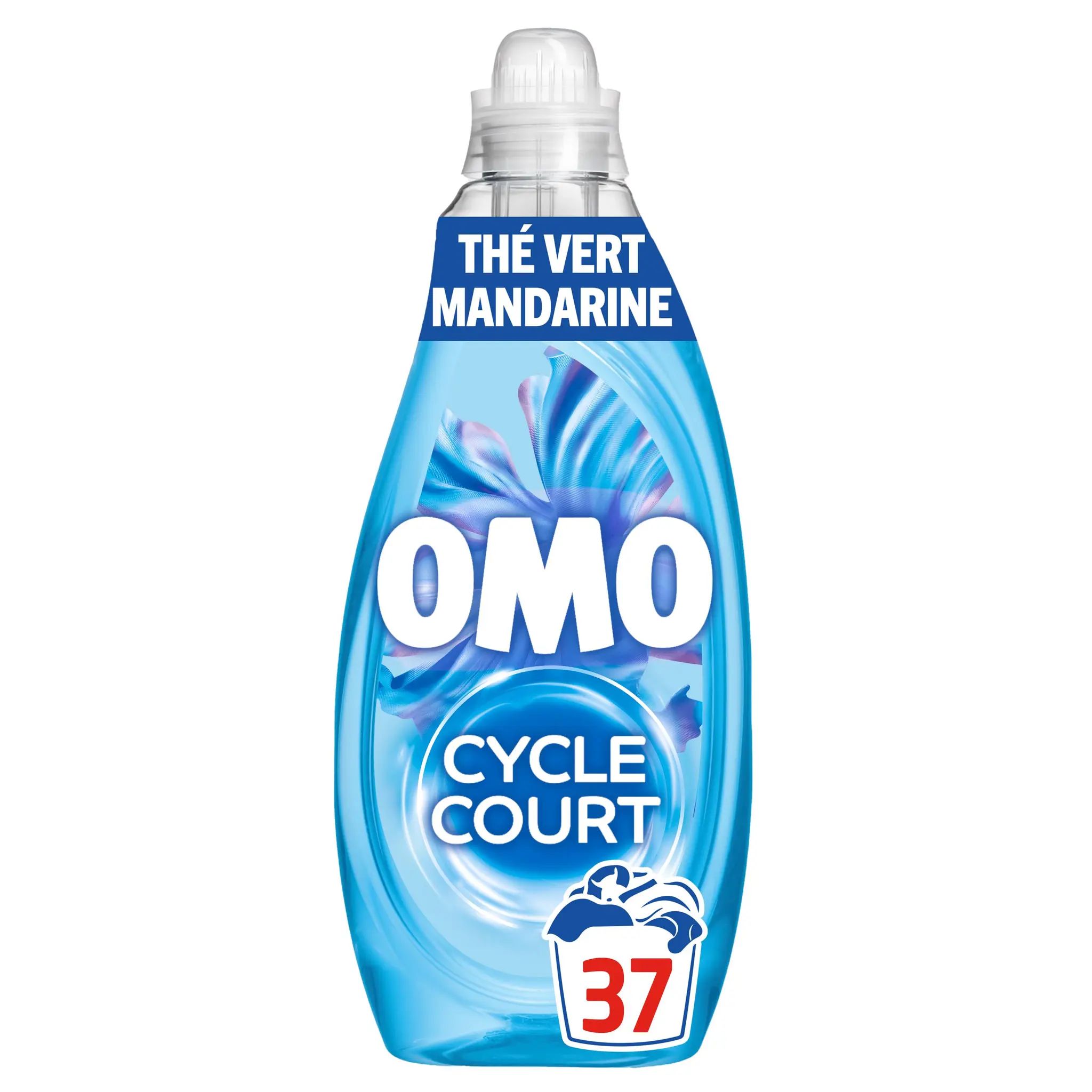 OMO Mon cycle court lessive liquide fraîcheur insolente mandarine thé vert
