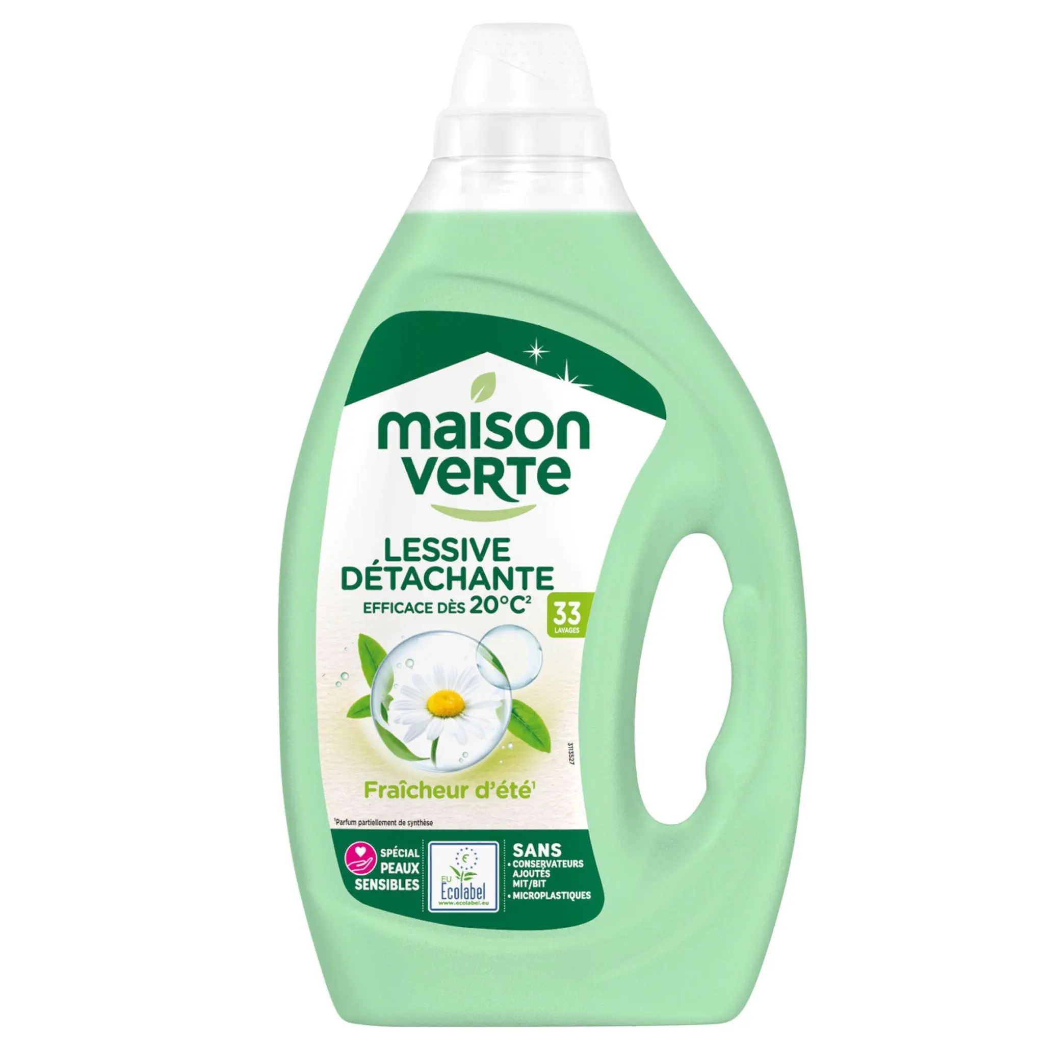 MAISON VERTE Lessive liquide détachante fraîcheur d'été