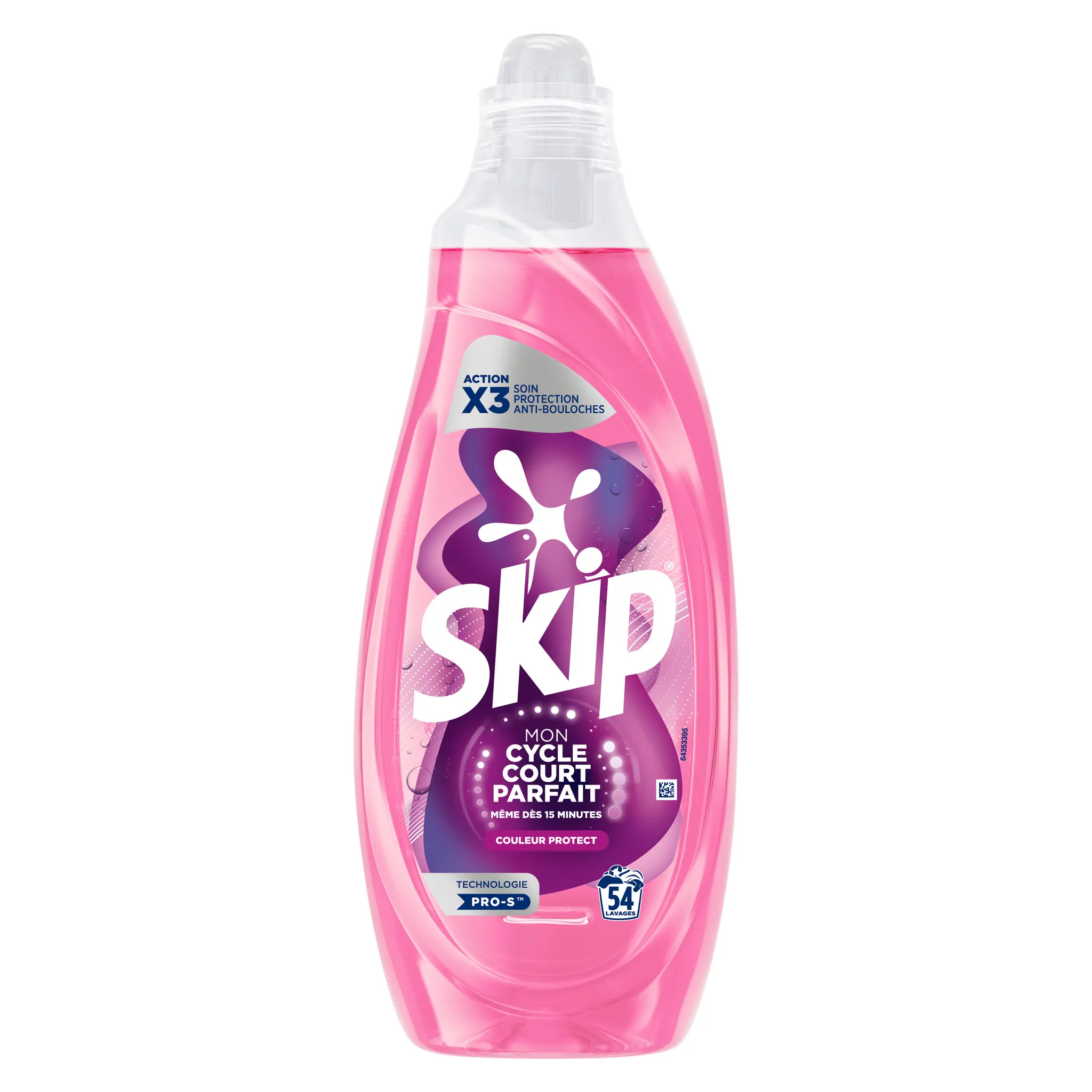 SKIP Lessive liquide mon cycle court couleur protect