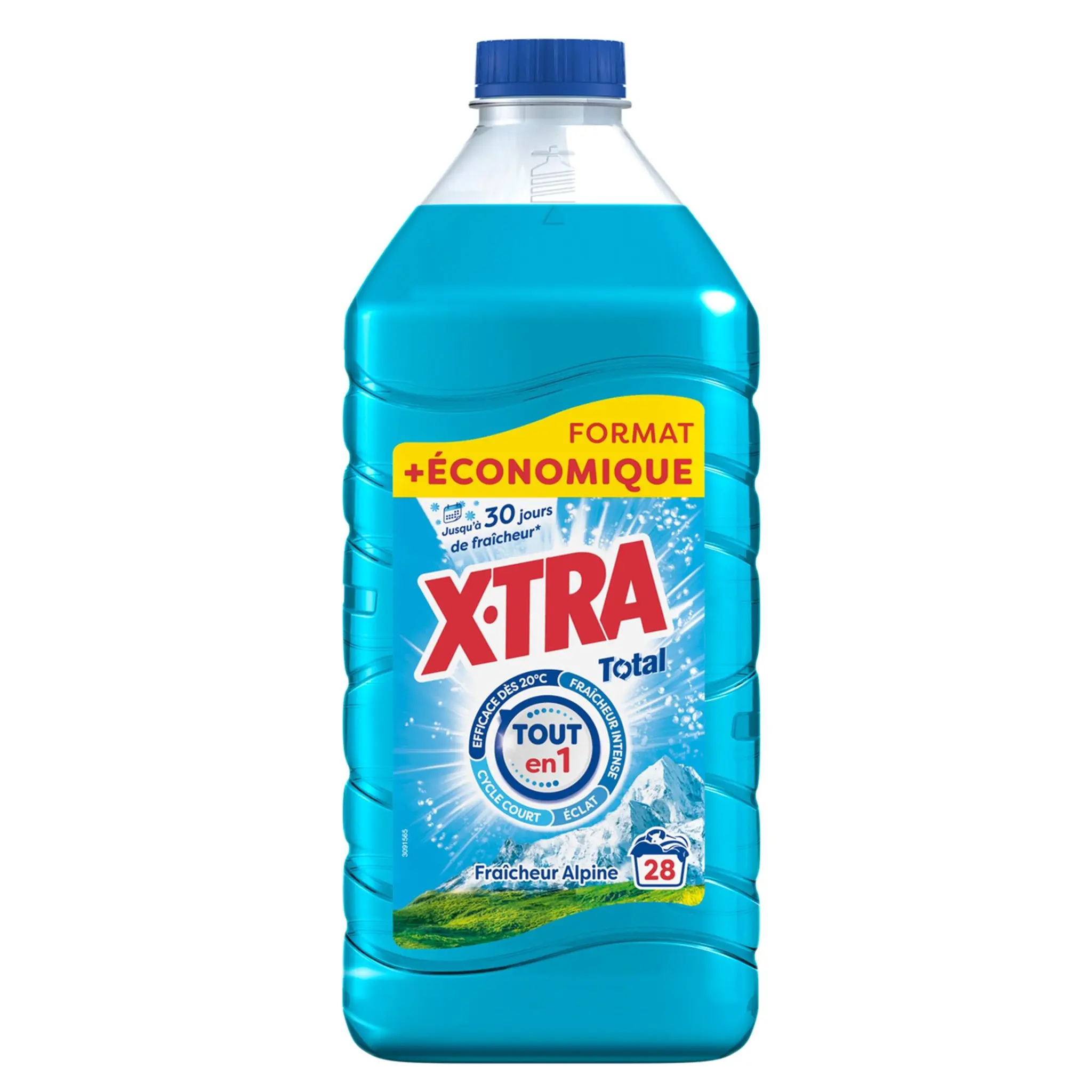 X-TRA Lessive liquide total 4+1 fraîcheur alpine