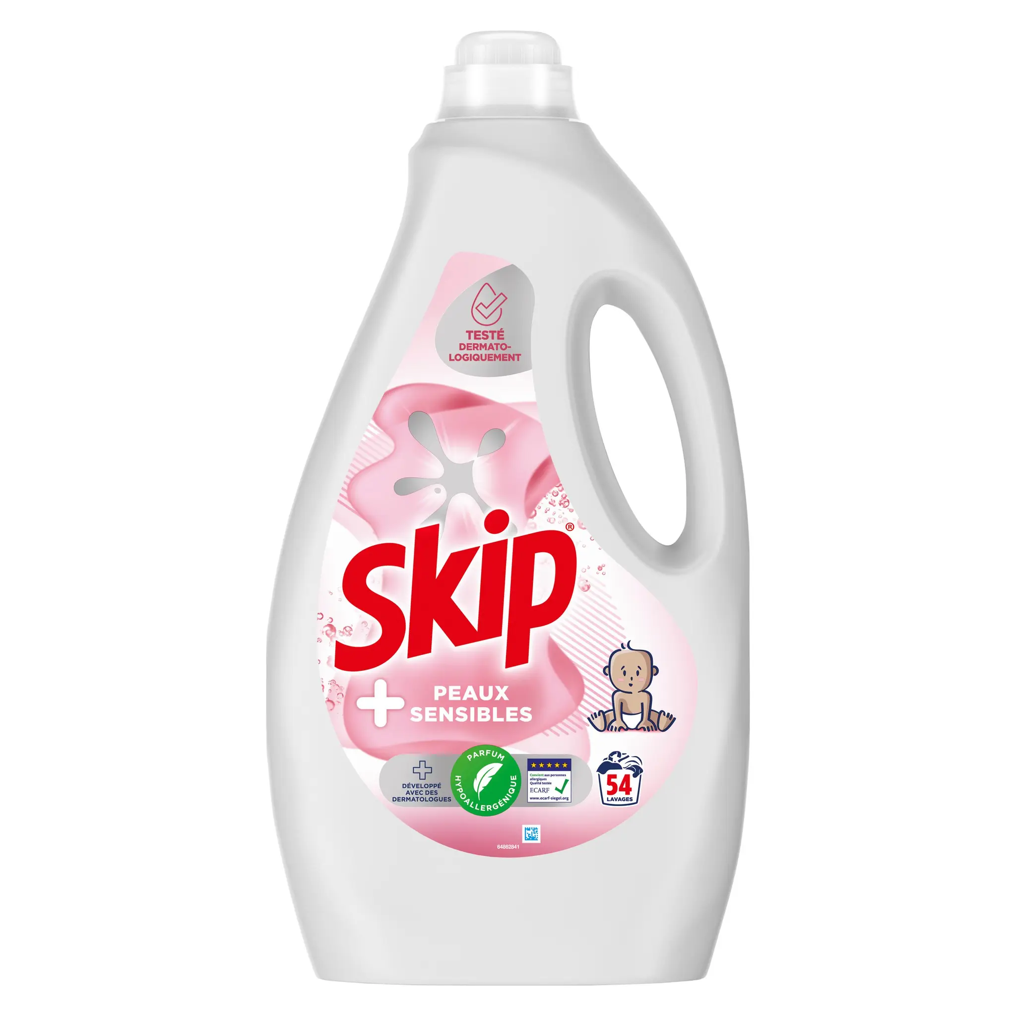 SKIP Lessive liquide peaux sensibles