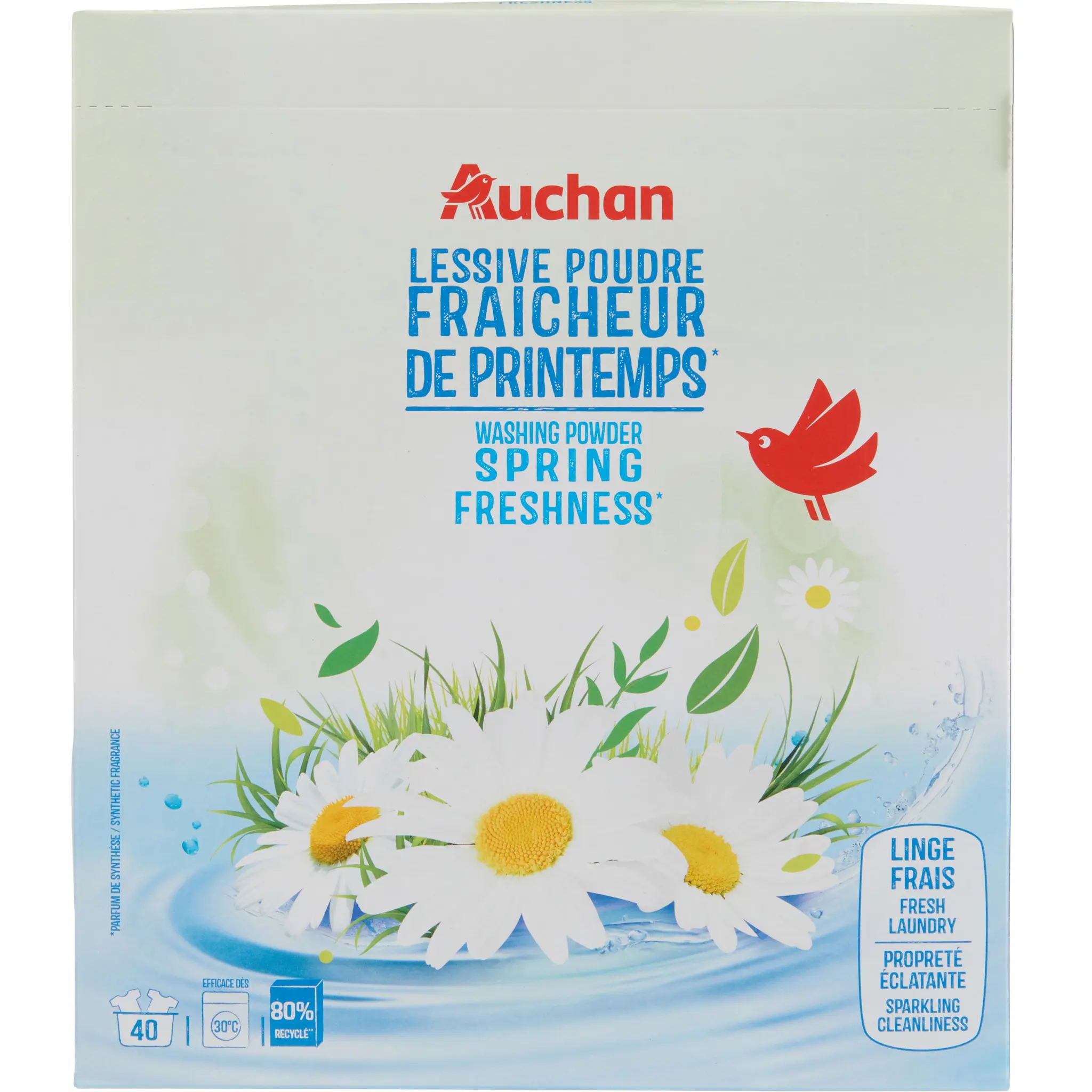 AUCHAN Lessive poudre fraîcheur