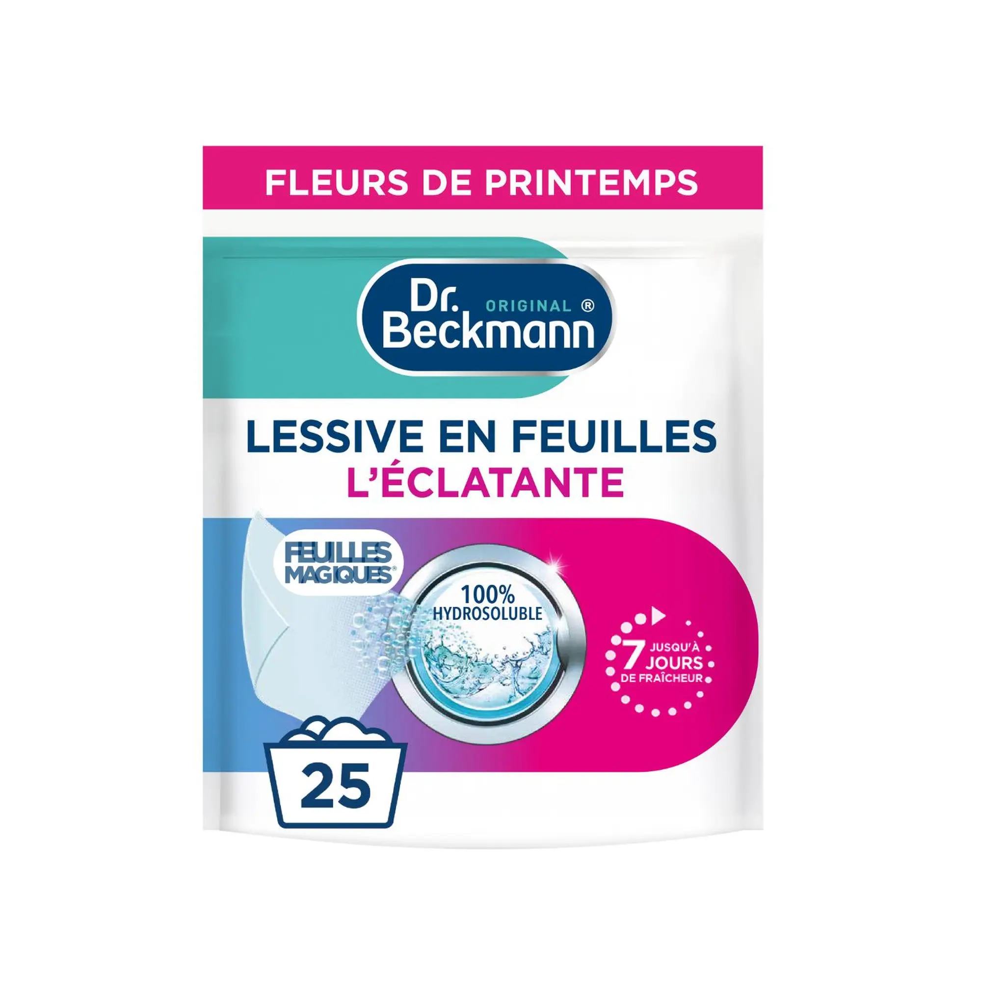DR BECKMANN FEUILLES MAGIQUES Lessive en feuilles L'éclatante Fleurs de printemps