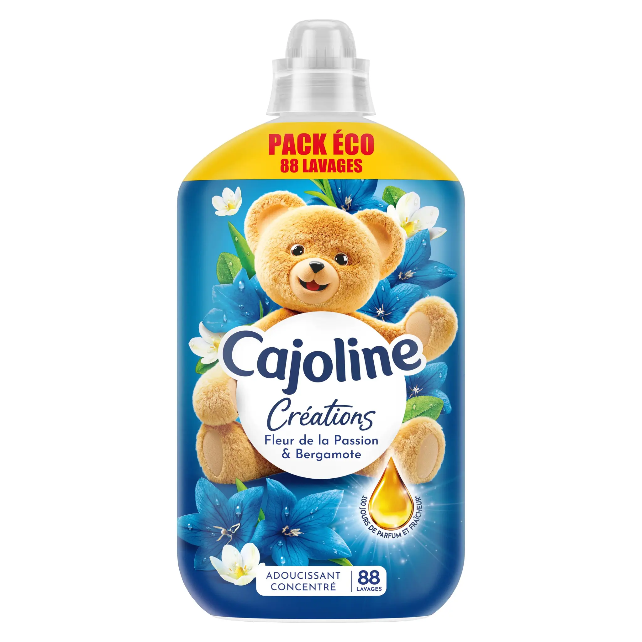 CAJOLINE Assouplissant liquide fleur de la passion