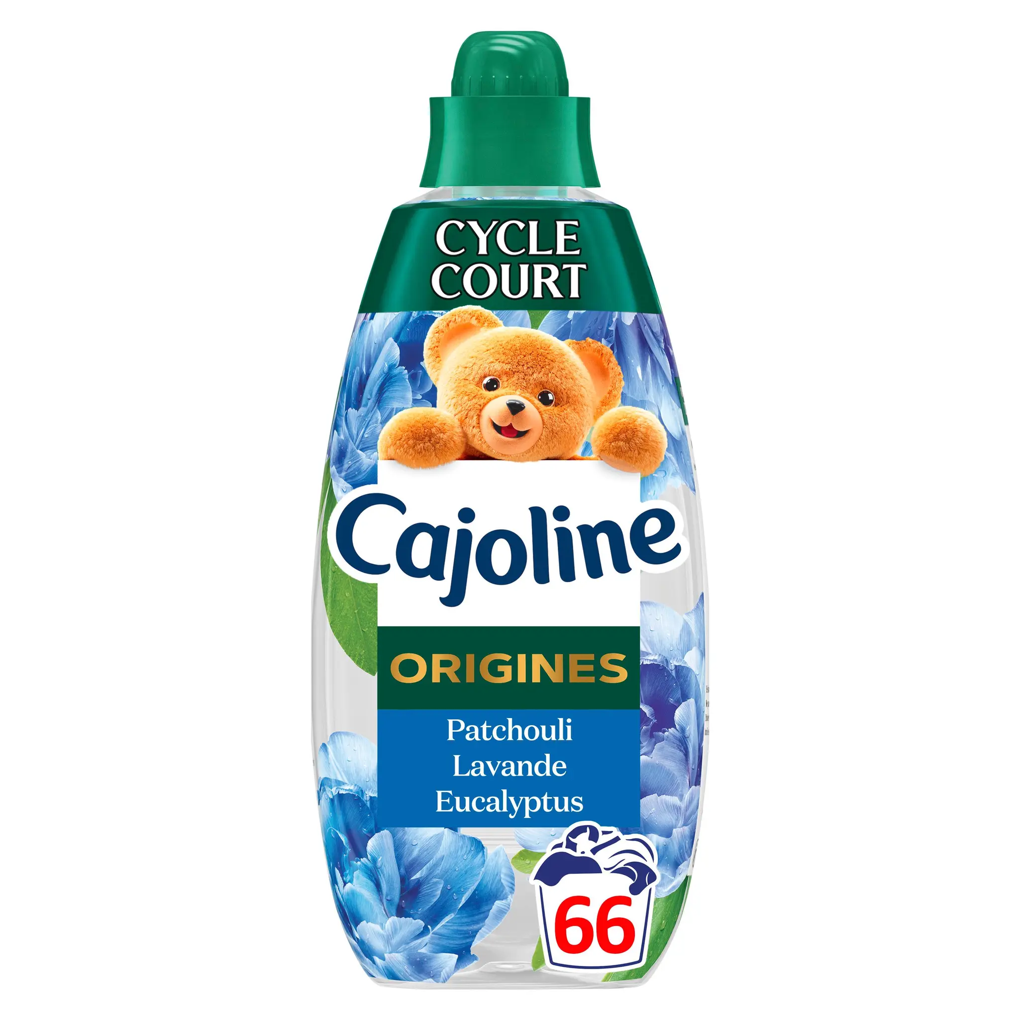 CAJOLINE Assouplissant liquide cycle court fraîcheur céleste