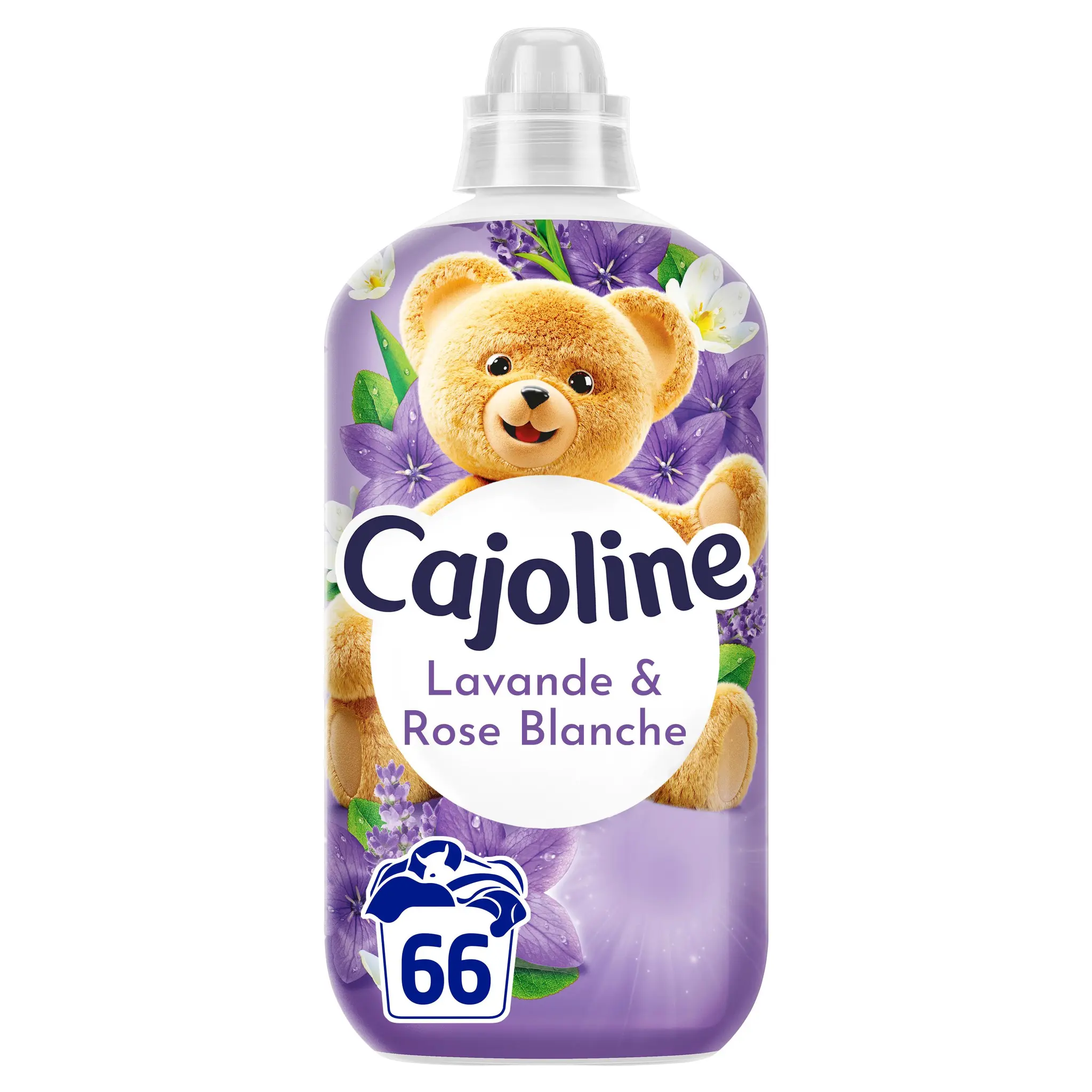 CAJOLINE Assouplissant liquide lavande et rose blanche