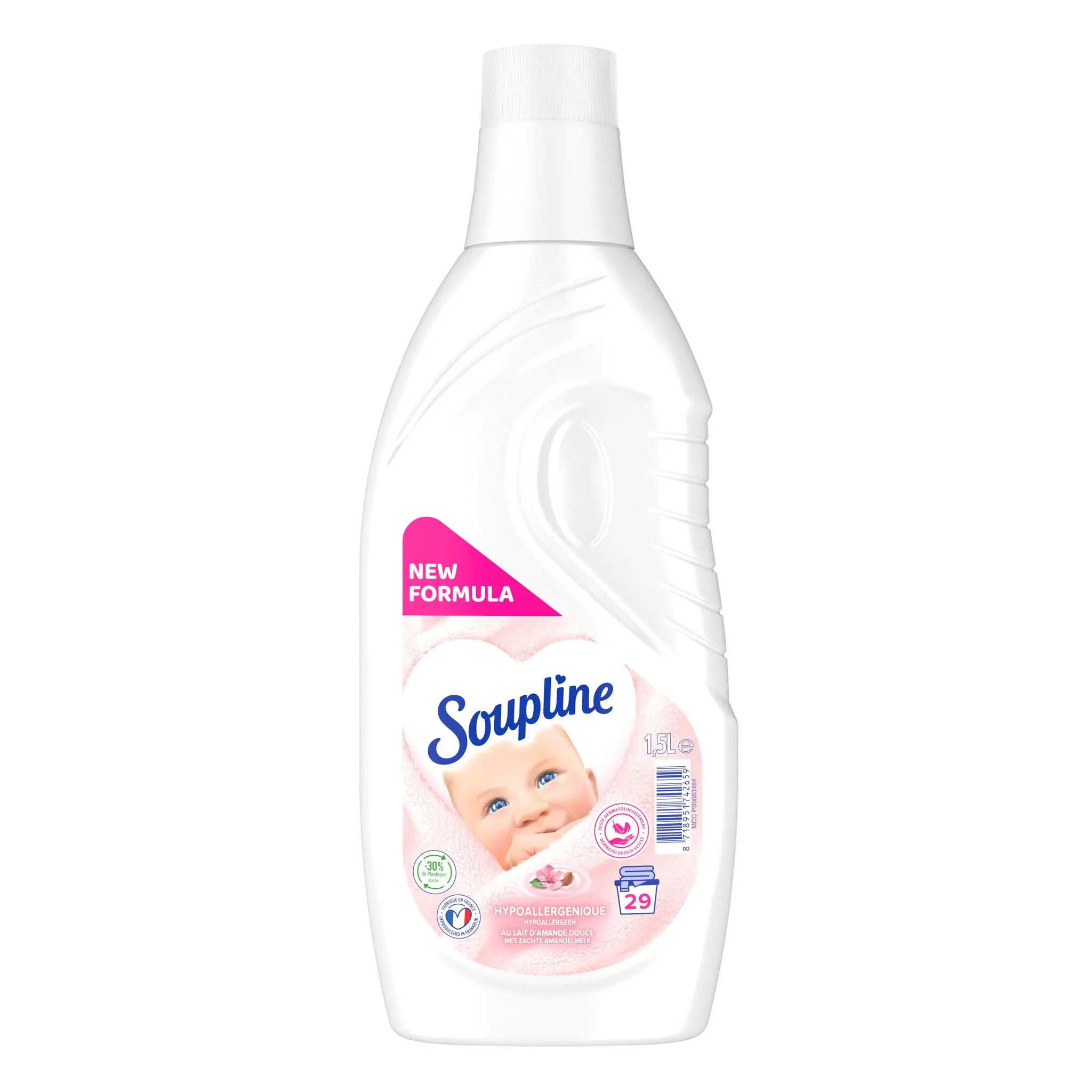 SOUPLINE Assouplissant liquide hypoallergénique