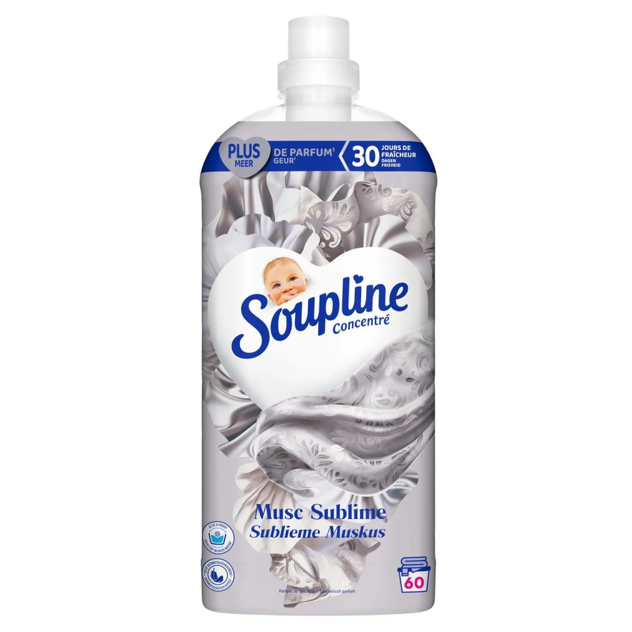 SOUPLINE Adoucissant liquide musc sublime