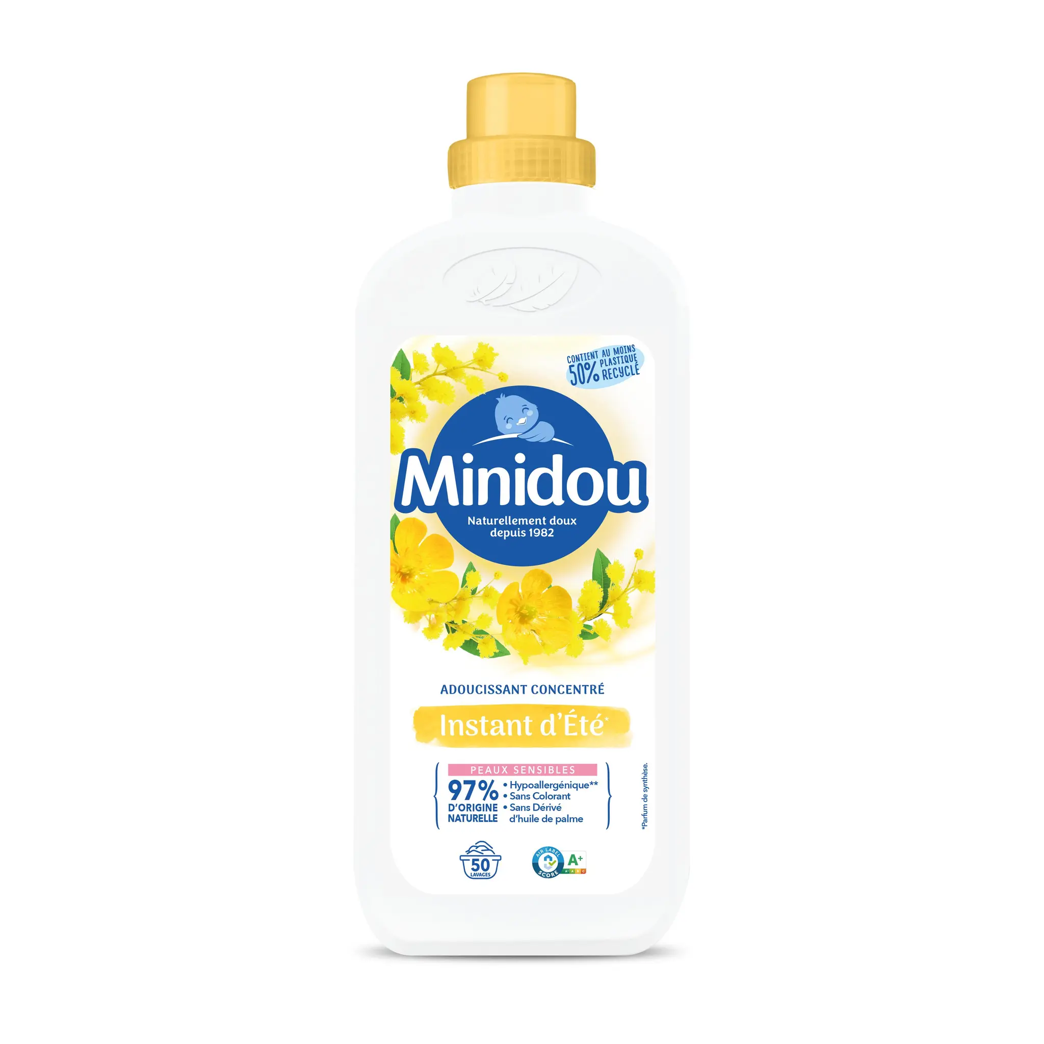 MINIDOU Adoucissant liquide hypoallergénique instant d'été parfum floral