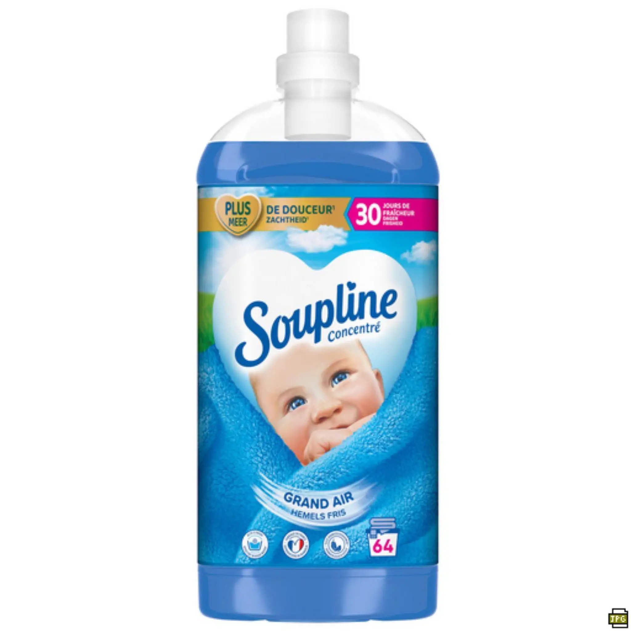 SOUPLINE Adoucissant liquide concentré Grand air