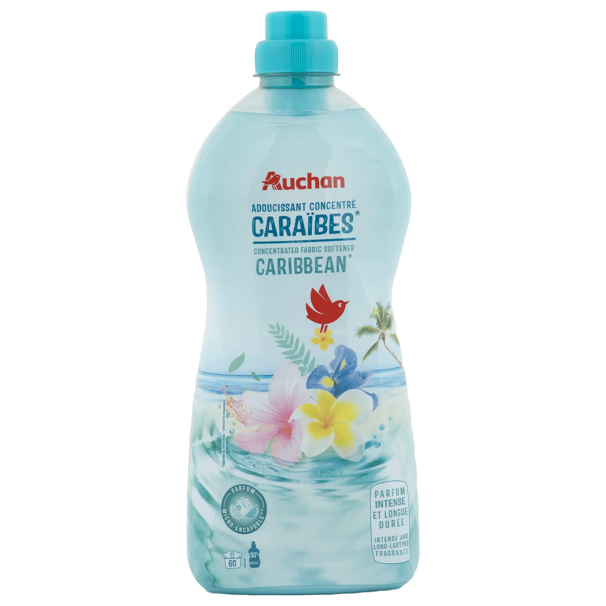 AUCHAN Adoucissant liquide concentré Caraïbes