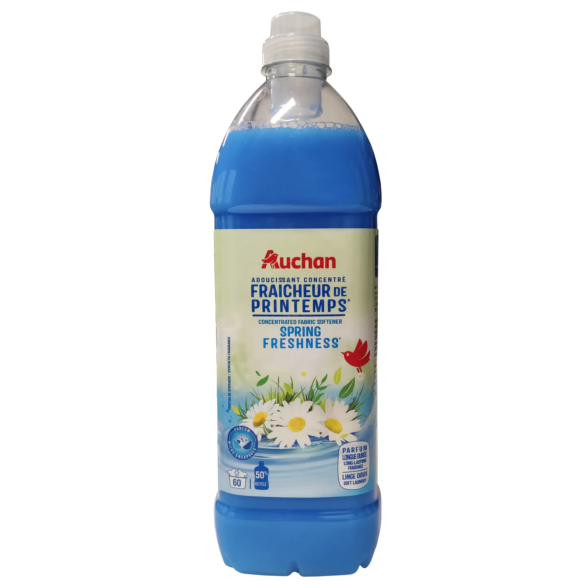 AUCHAN Adoucissant liquide concentré Fraicheur printemps