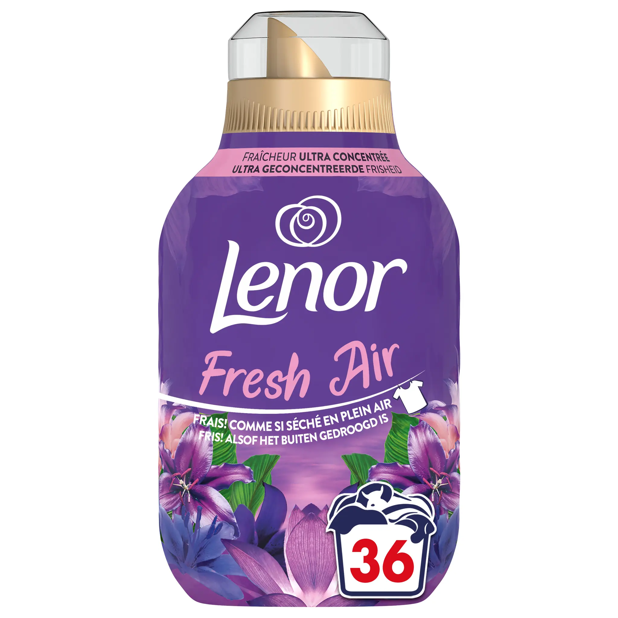 LENOR Adoucissant liquide concentré éclat de minuit fresh air