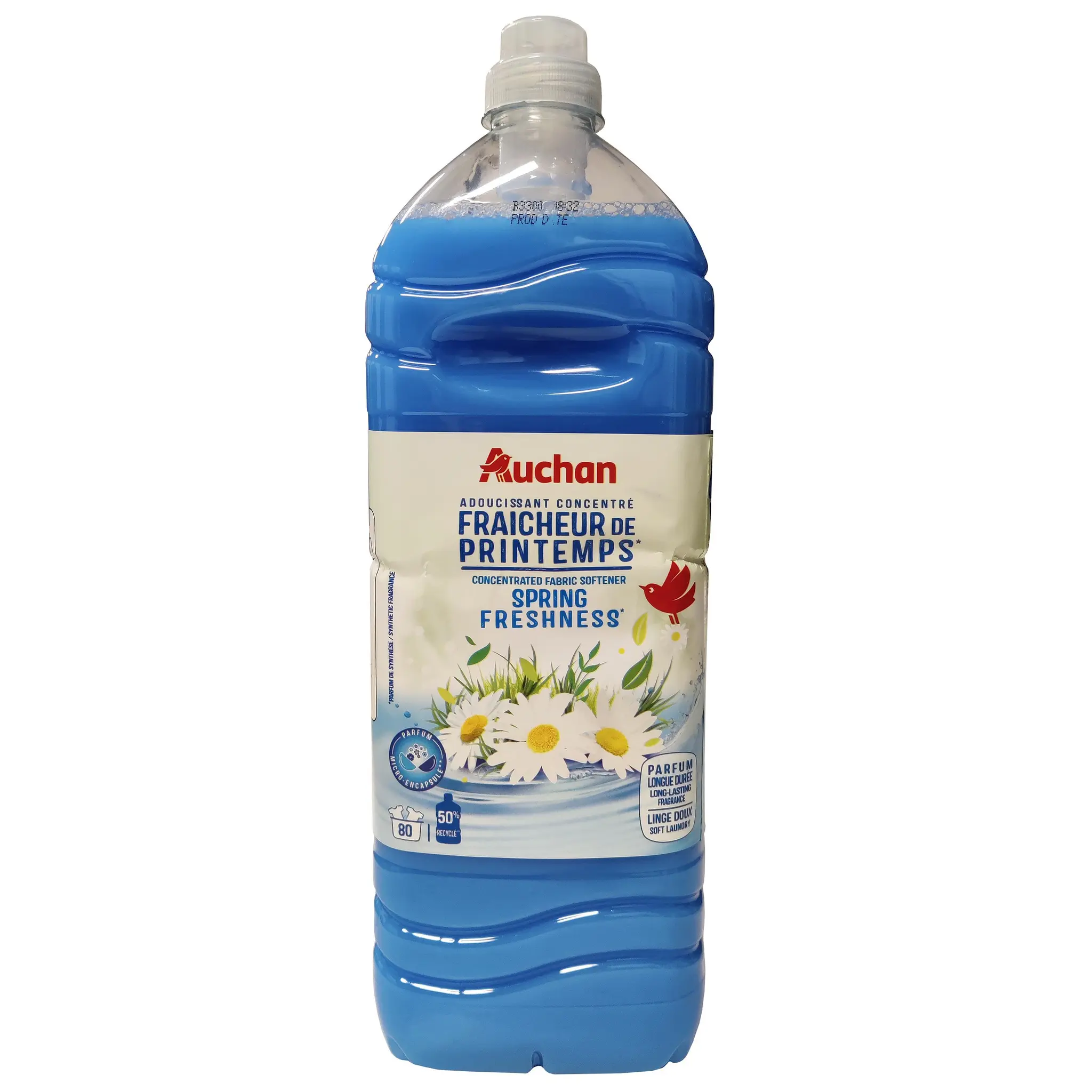 AUCHAN Adoucissant liquide concentré fraîcheur de printemps