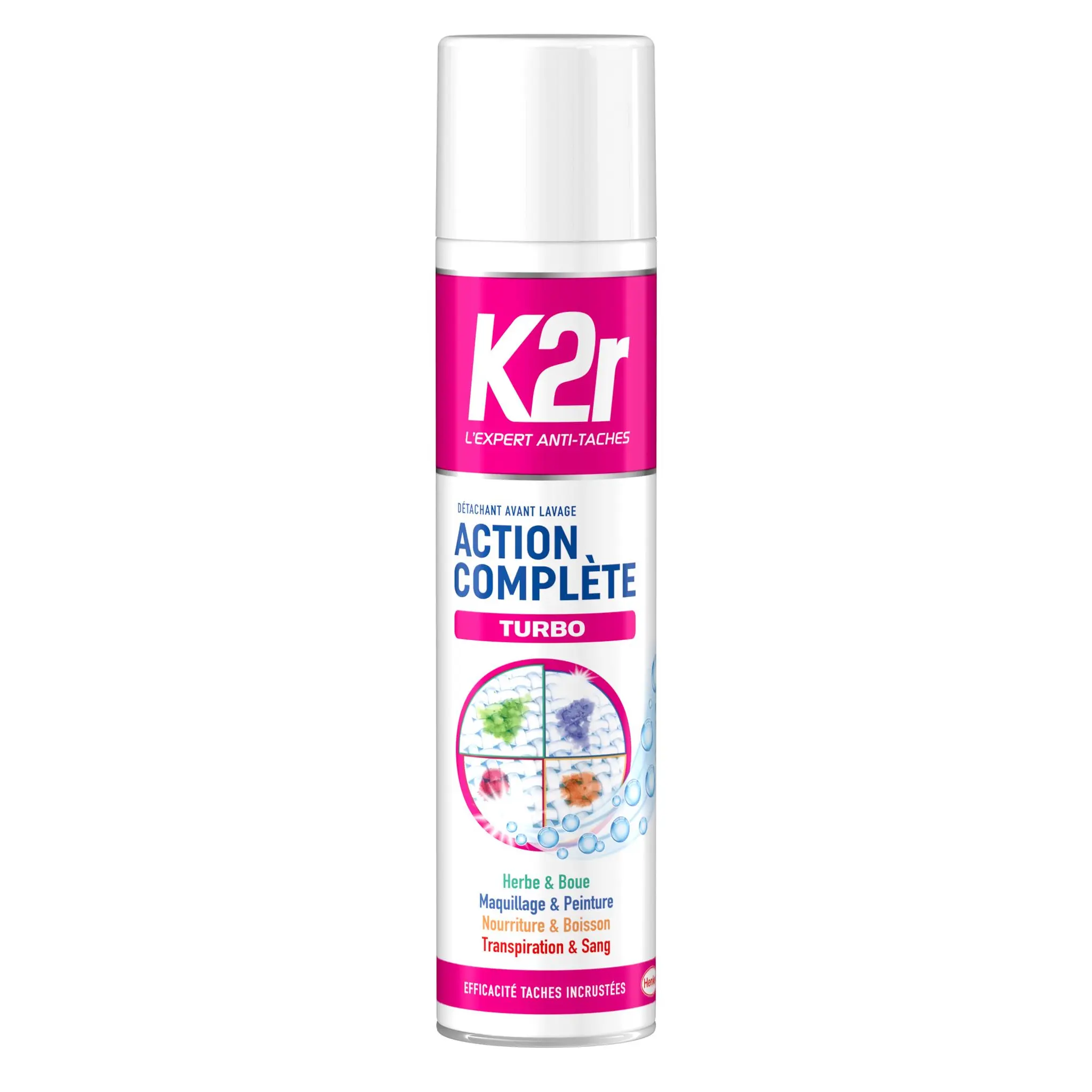 K2R Détachant aérosol avant lavage action complète