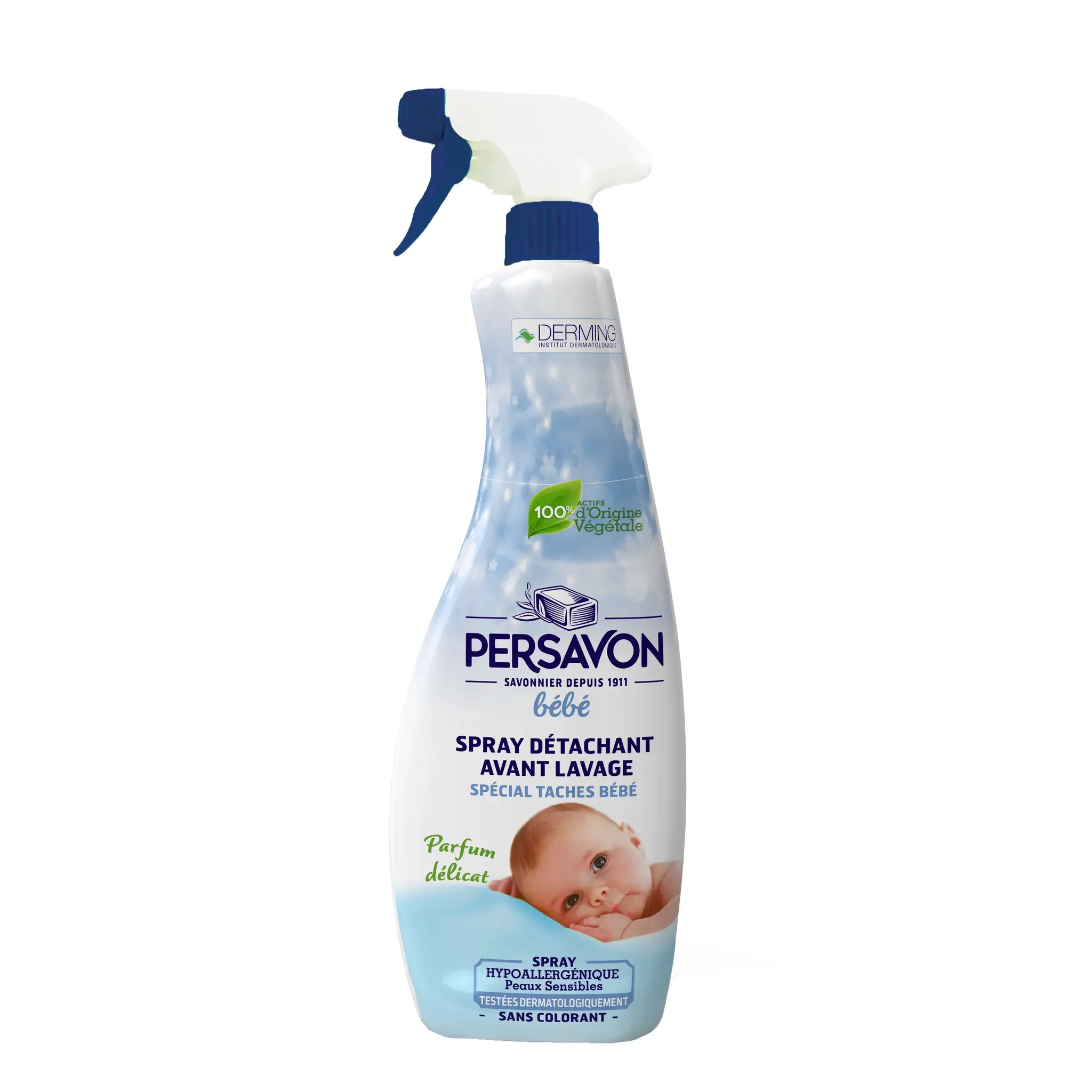 PERSAVON Spray détachant avant lavage spéciale tâches bébé parfum délicat
