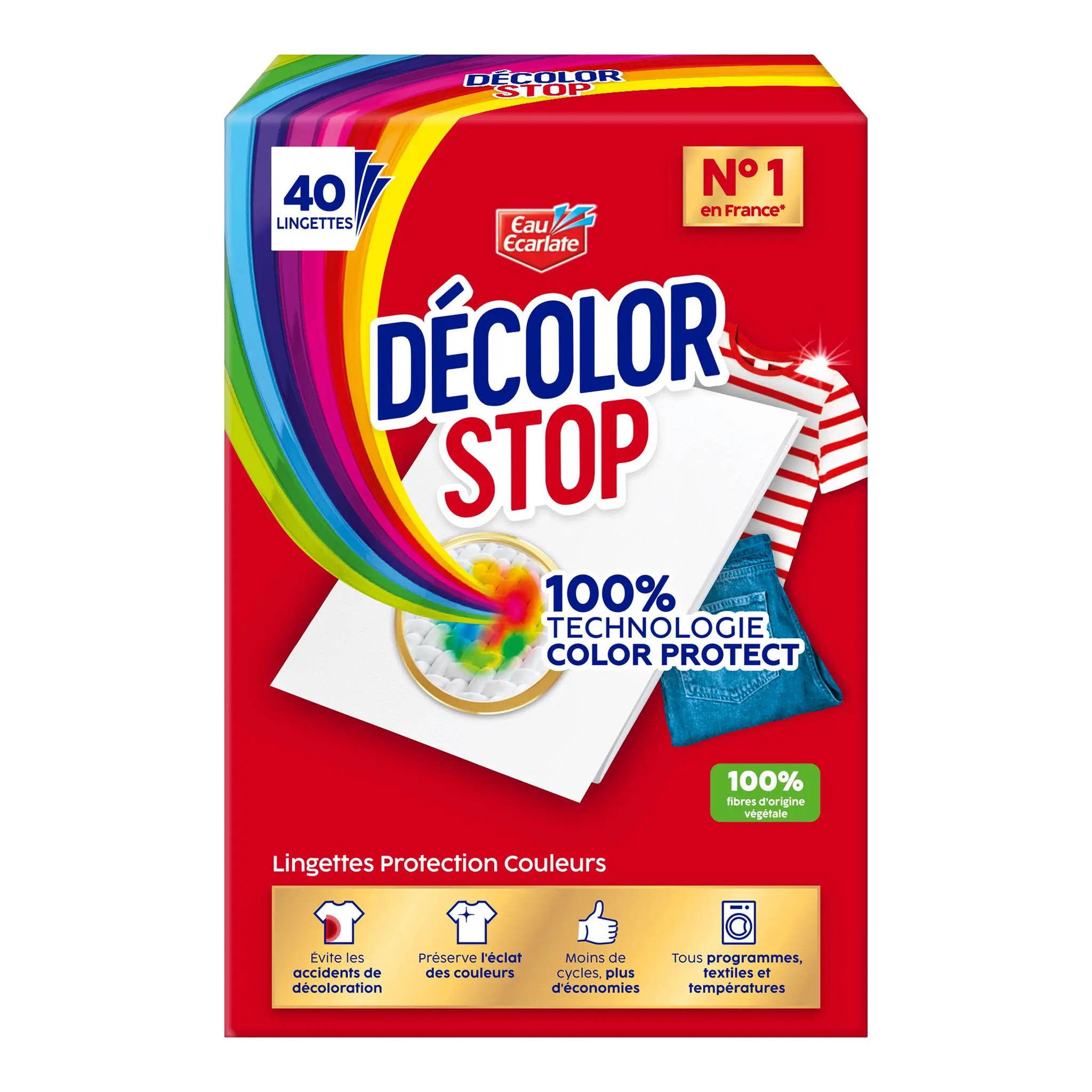 DECOLOR STOP Lingettes anti-décoloration