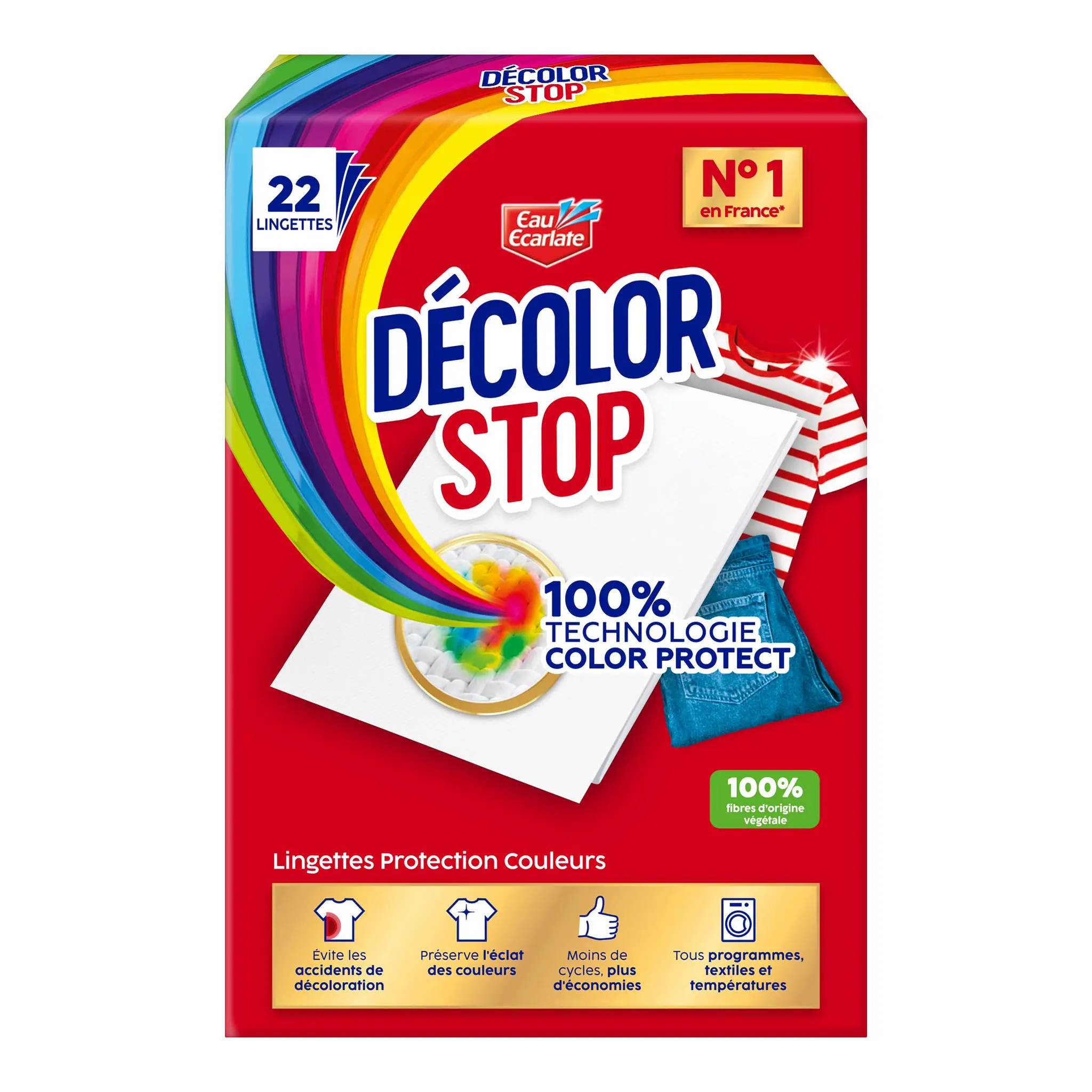 DECOLOR STOP Lingettes anti-décoloration