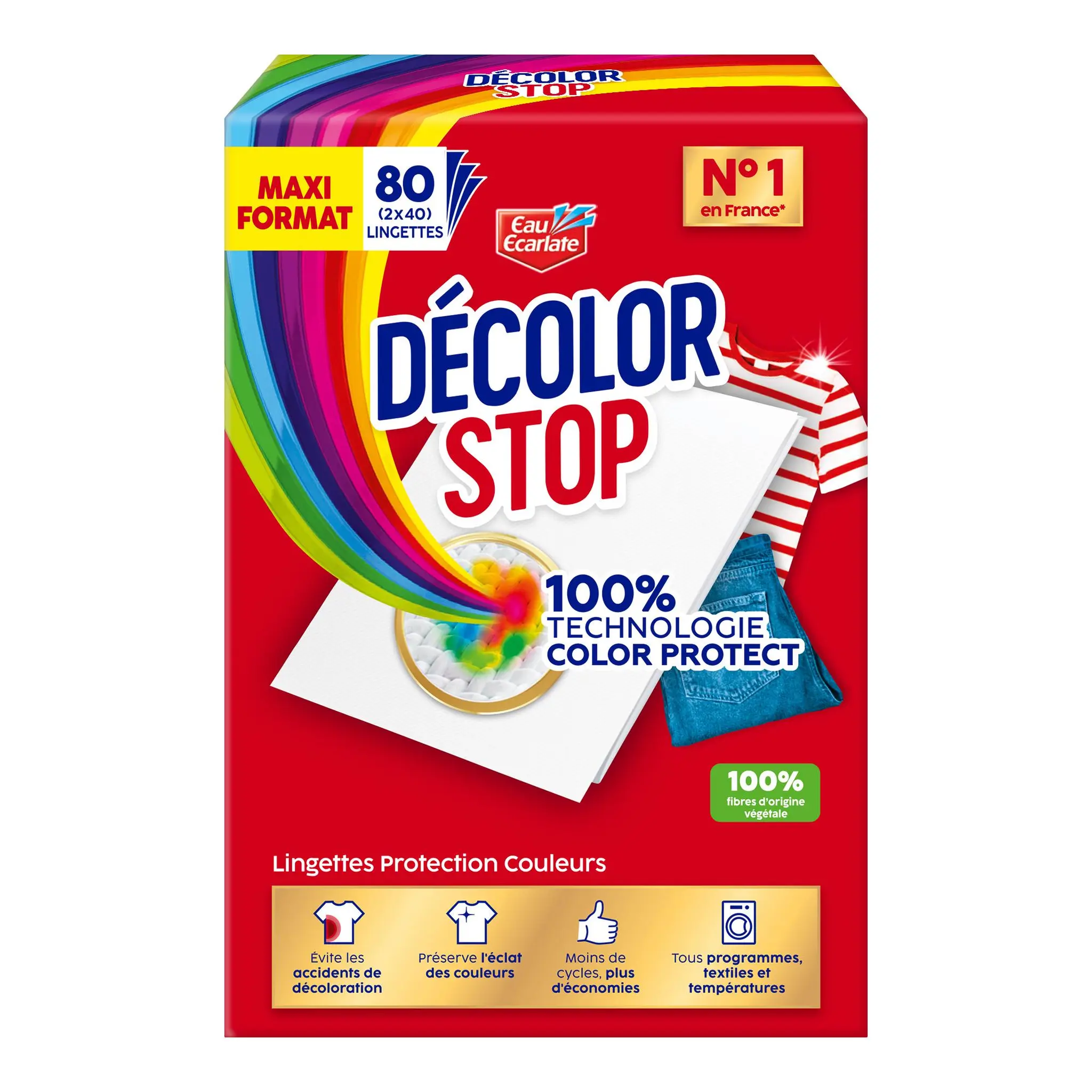 DECOLOR STOP Lingettes anti-décoloration