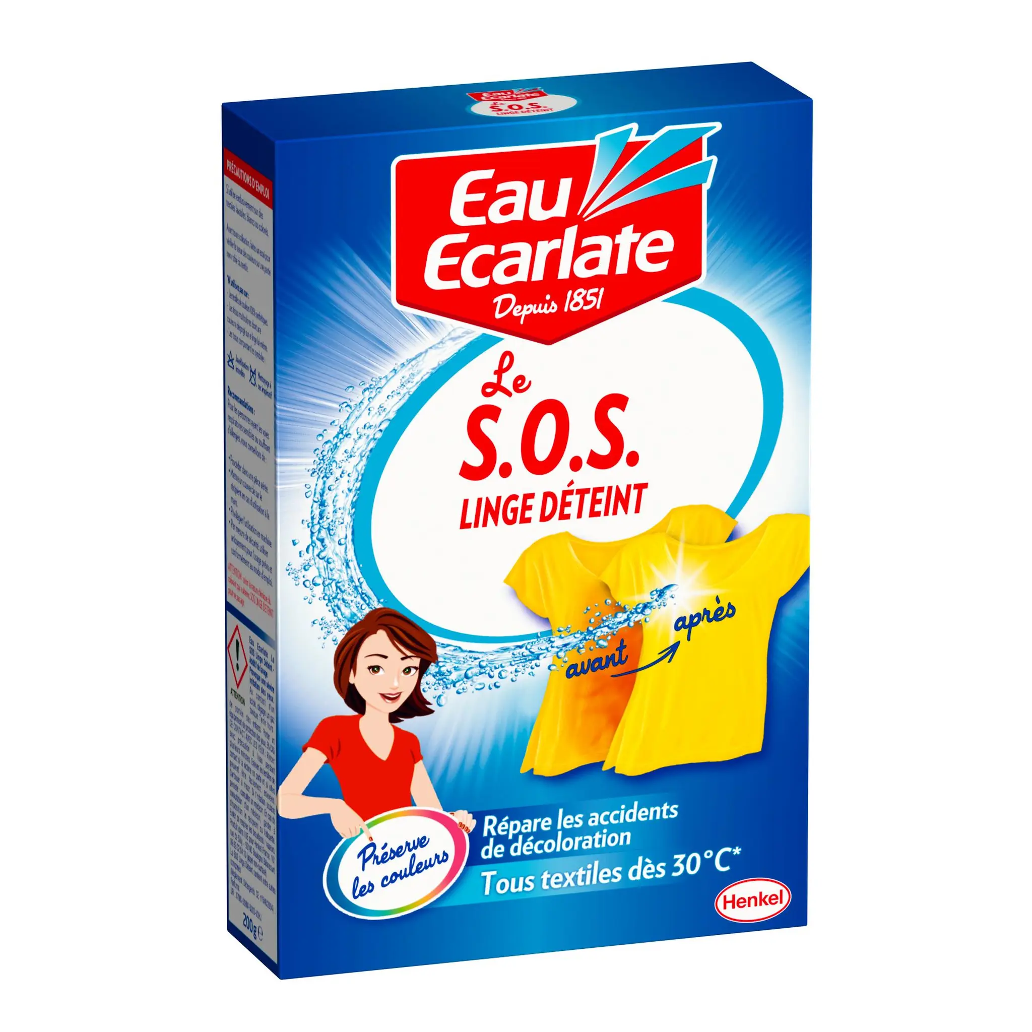 EAU ECARLATE Sos déteint