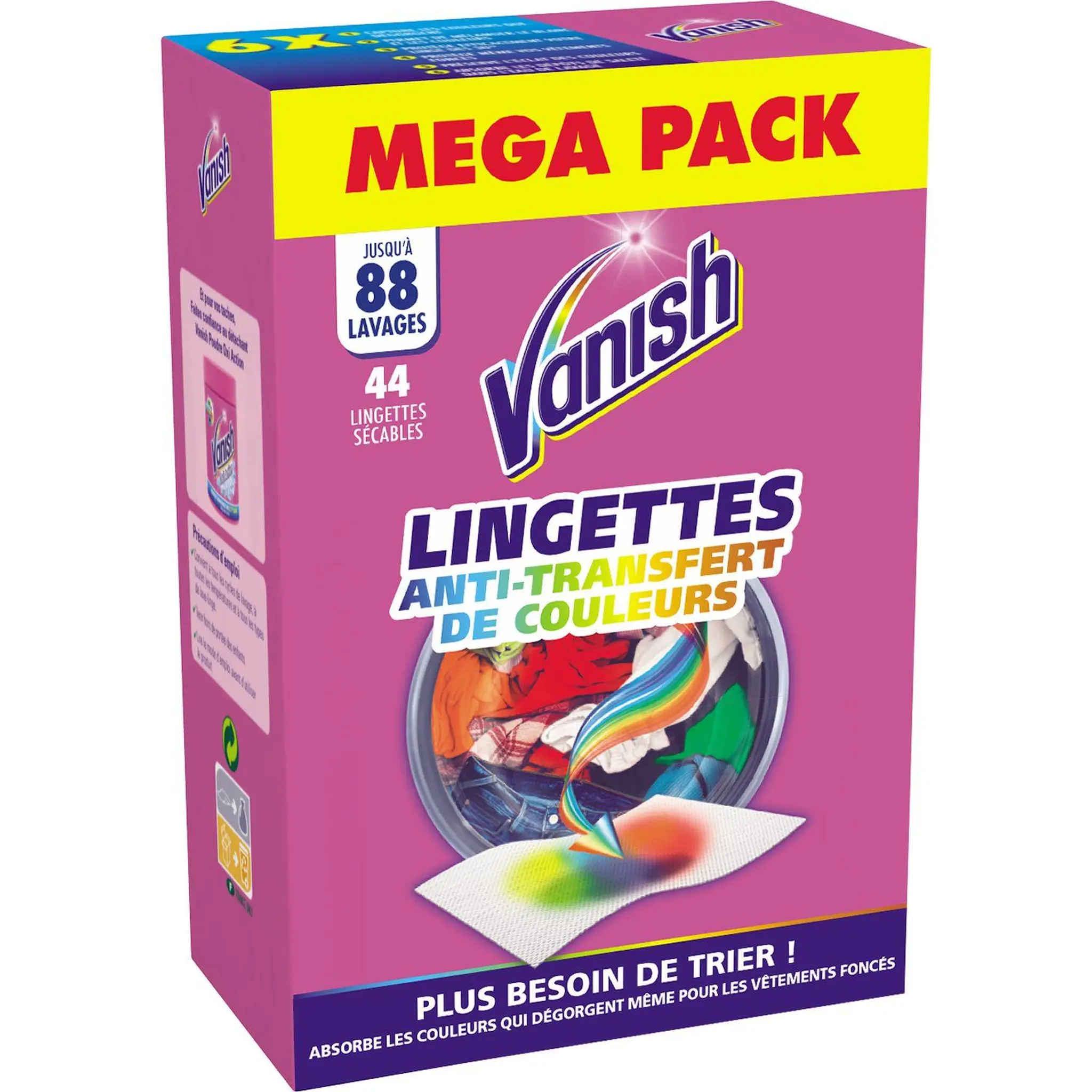 VANISH Lingettes anti decoloration