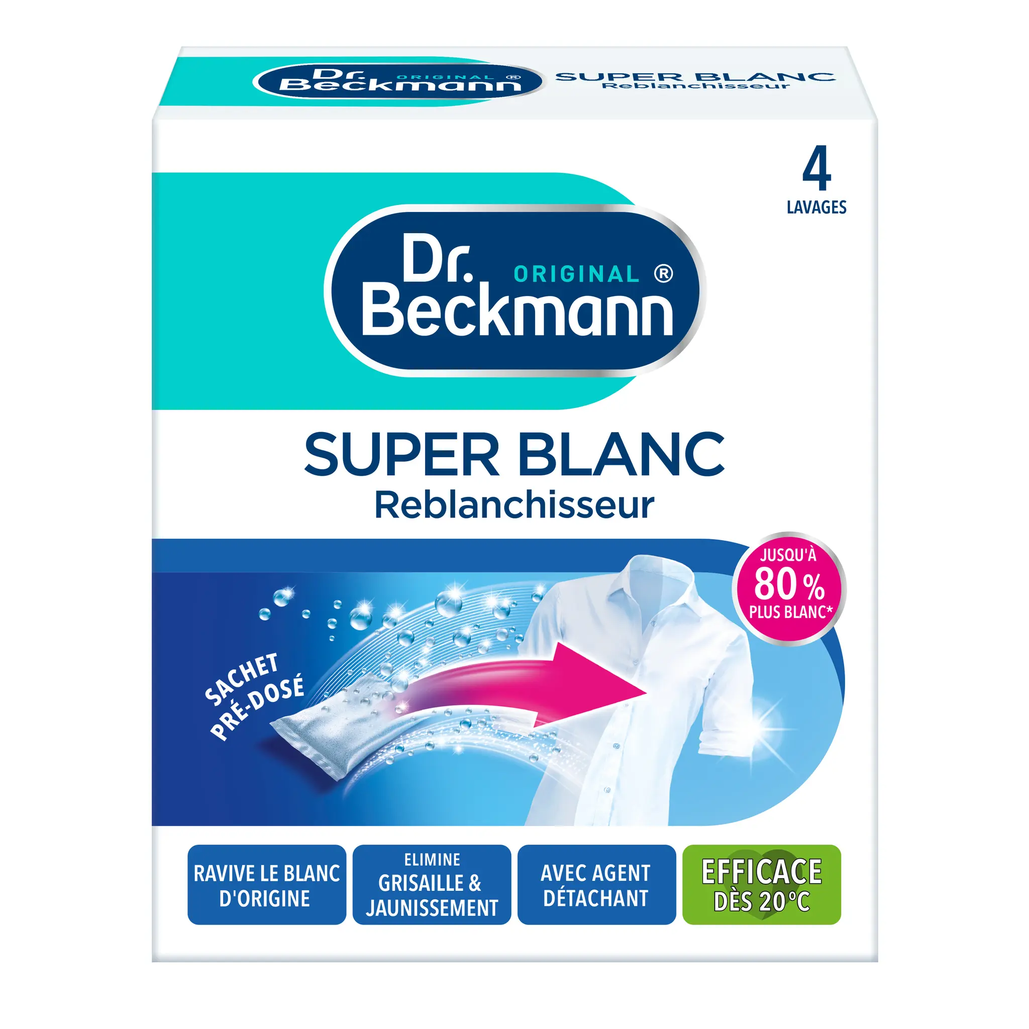DR BECKMANN Reblanchisseur super blanc en sachets