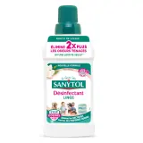 SANYTOL Désinfectant liquide élimine 2x les odeurs tenaces fleurs blanches