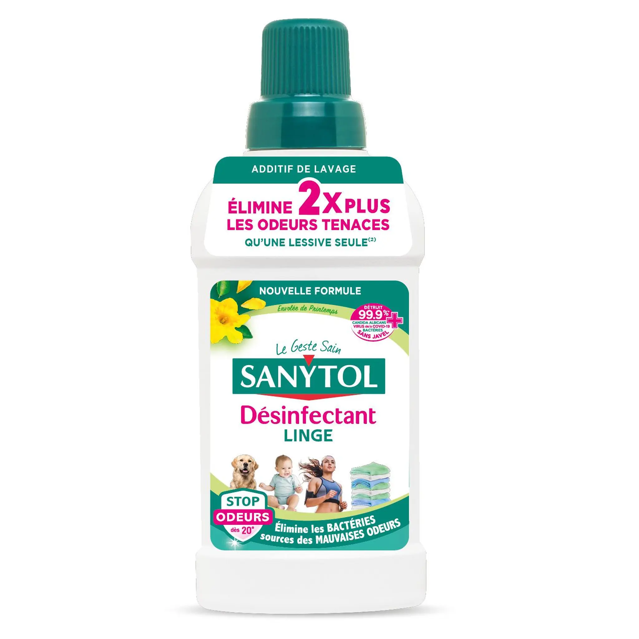 SANYTOL Désinfectant linge stop odeur envolée de printemps