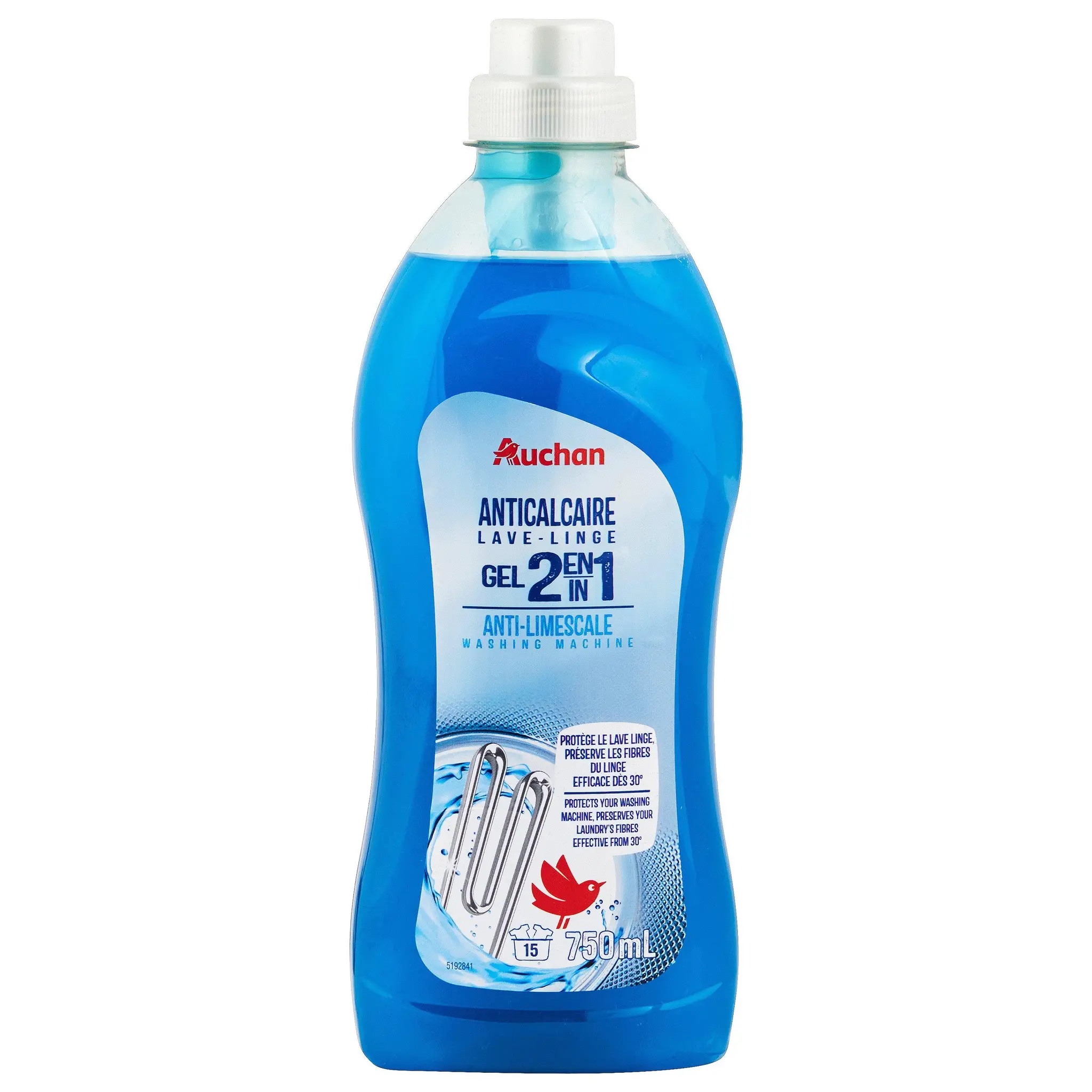 AUCHAN Gel anticalcaire lave-linge