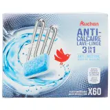 AUCHAN Pastilles anti-calcaire lave-linge