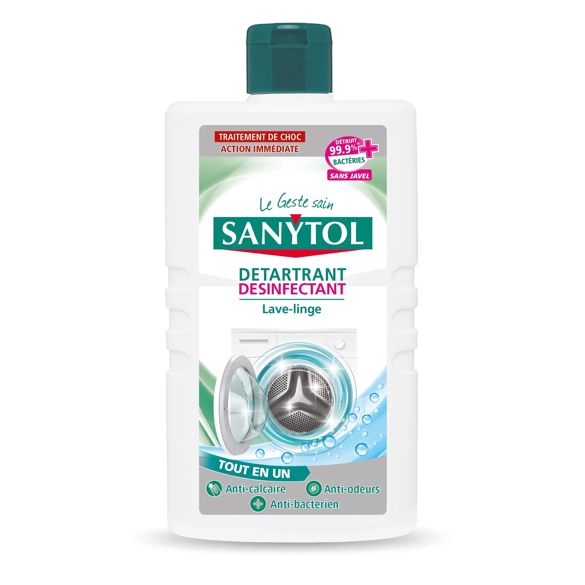 SANYTOL Détartrant désinfectant  tout en 1 lave-linge