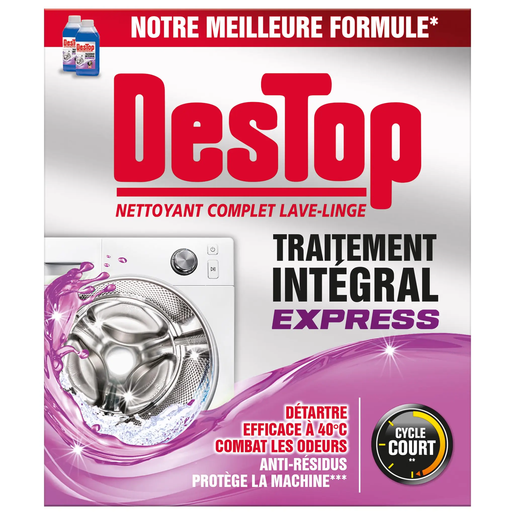 DESTOP Nettoyant lave linge express