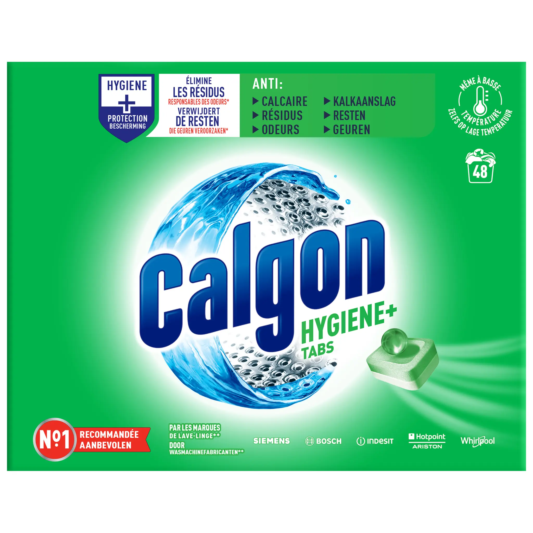 CALGON Tablettes anti-calcaire lave-linge
