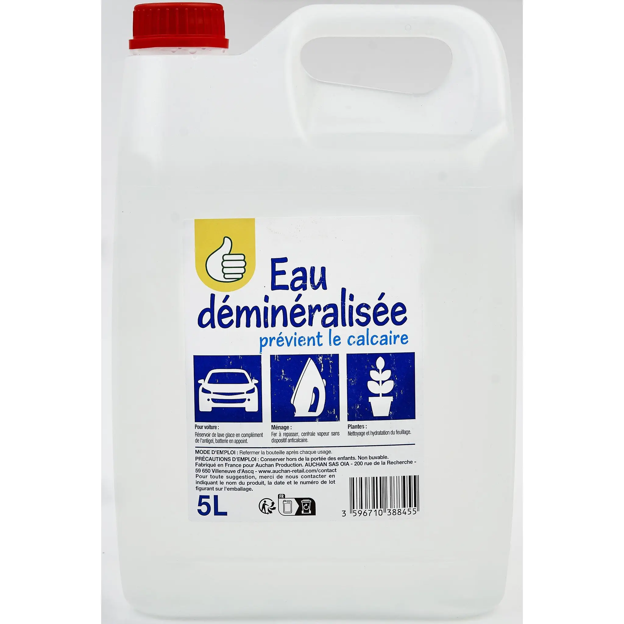 POUCE Eau déminéralisée anti-calcaire