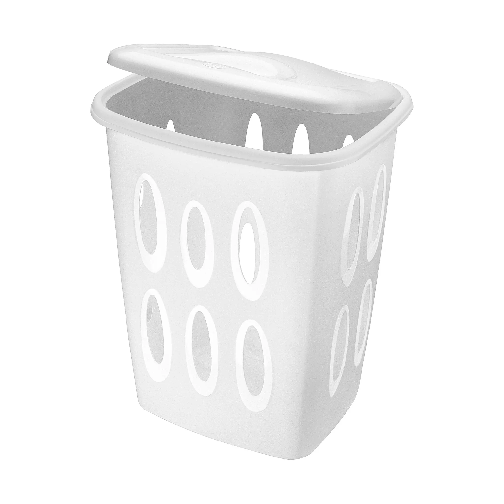 AUCHAN ESSENTIEL Coffre à linge en plastique 40L