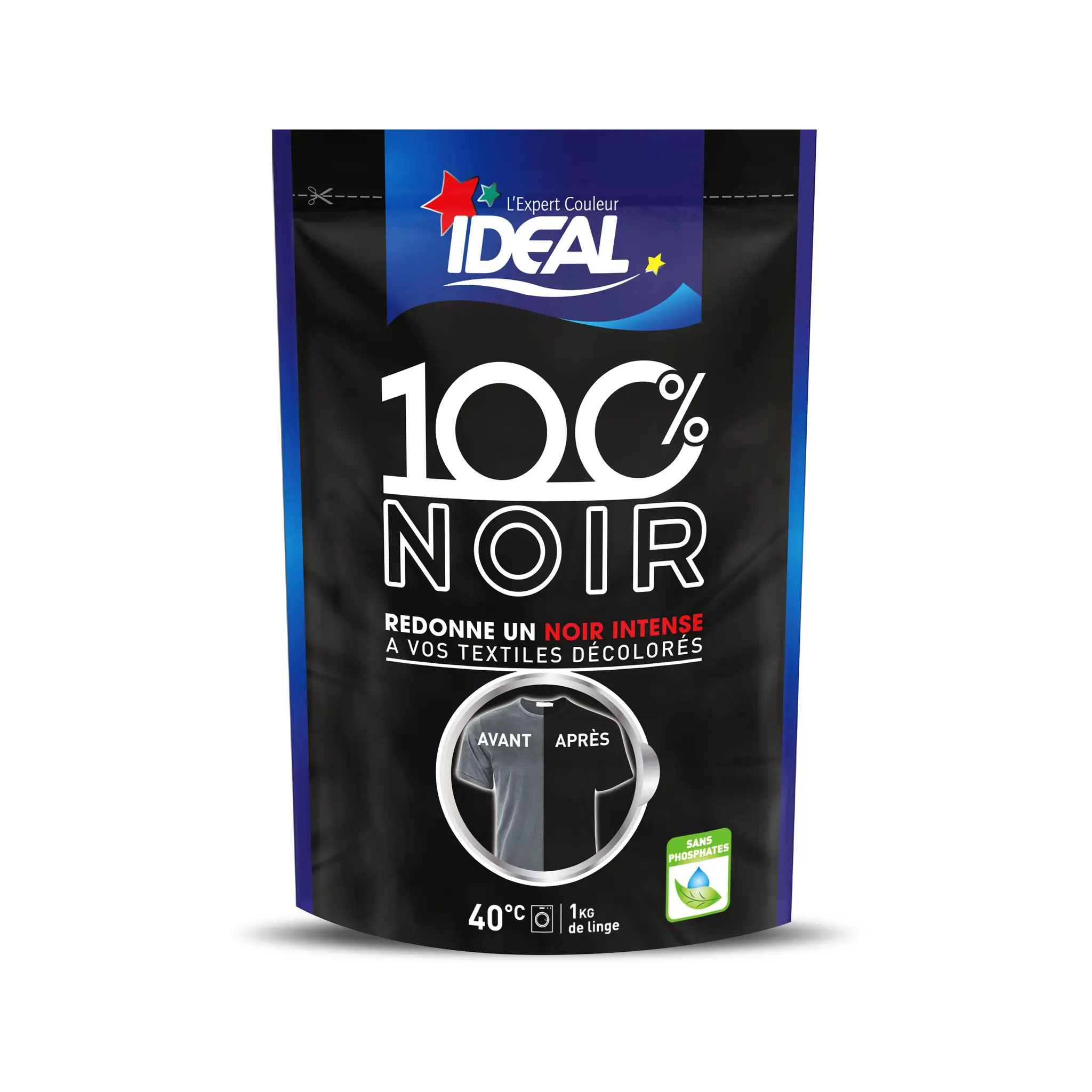 IDEAL Teinture textile 100% noir