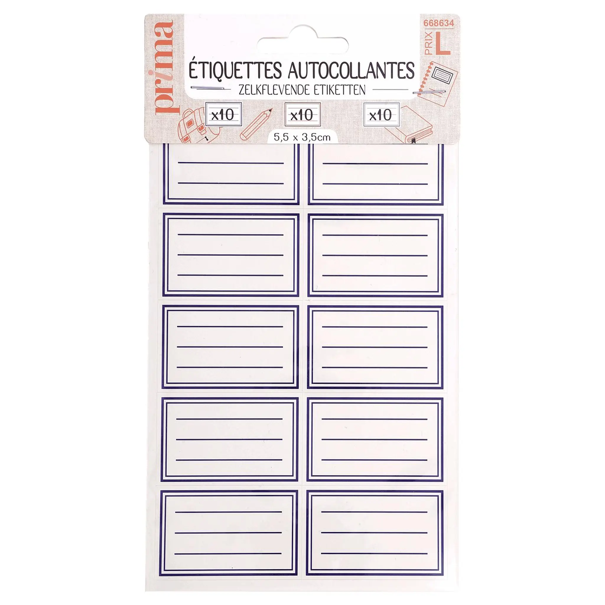 PRIMA Etiquettes autocollantes
