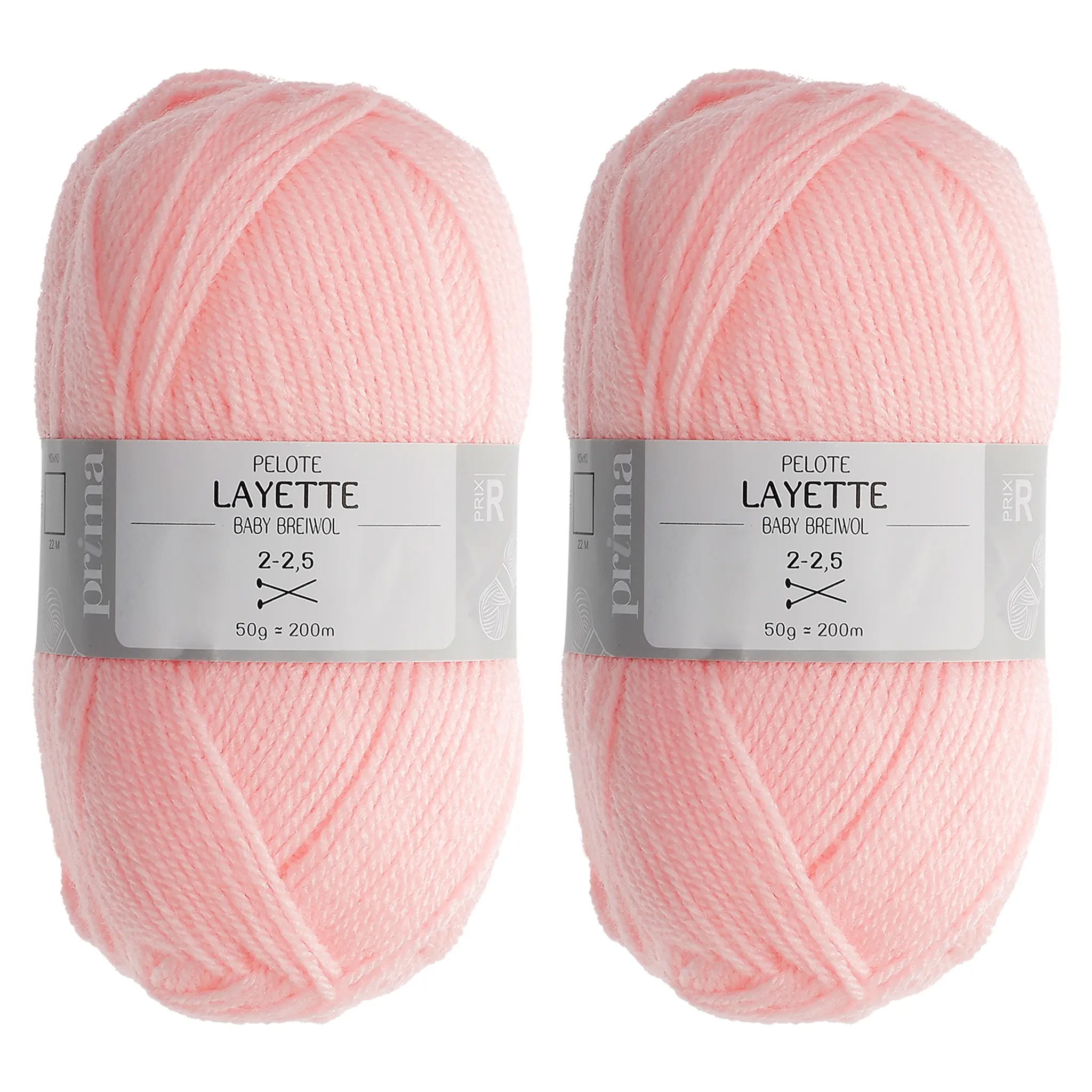 PRIMA Pelote layette rose environ 2x200m
