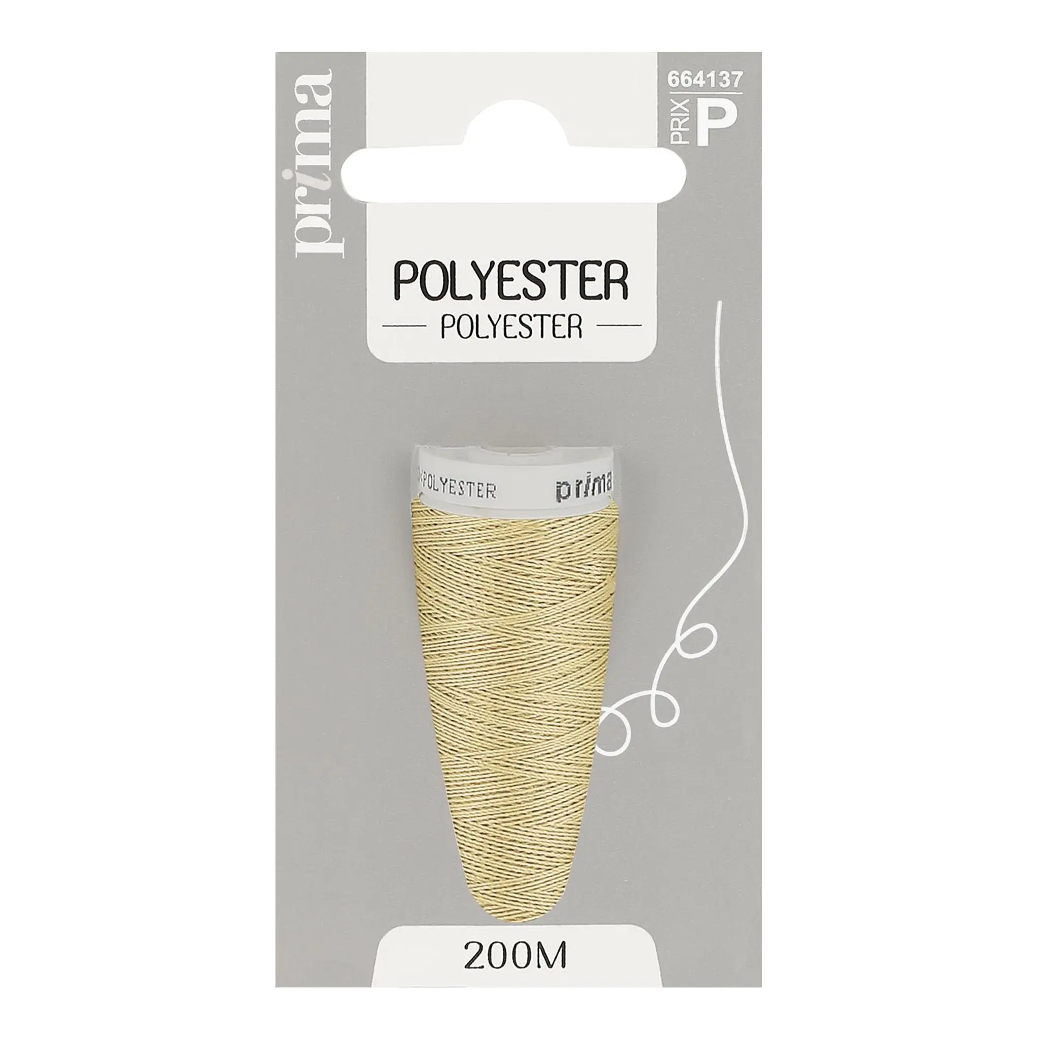 PRIMA Fil polyester camel 200m