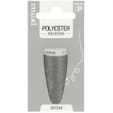 PRIMA Fil polyester gris foncé 200m