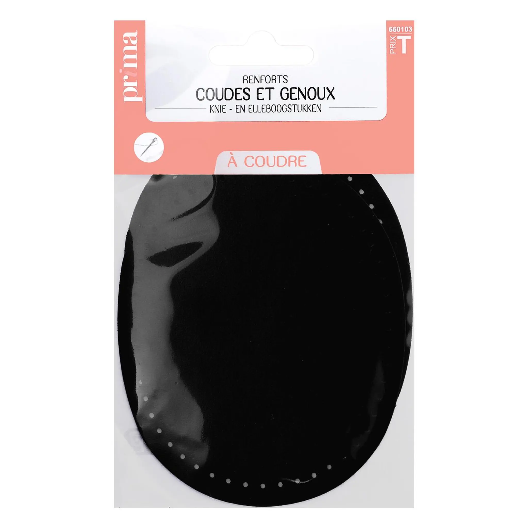 PRIMA Renfort à coudre imitation cuir noir