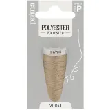 PRIMA Fil polyester marron clair 200m