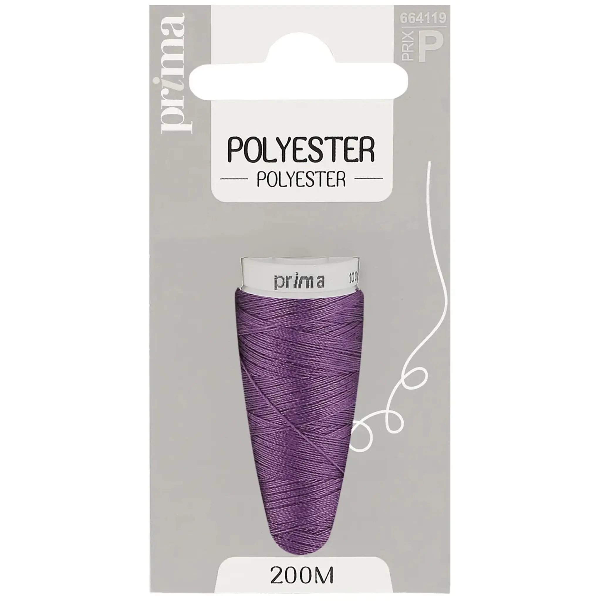 PRIMA Fil polyester violet 200m