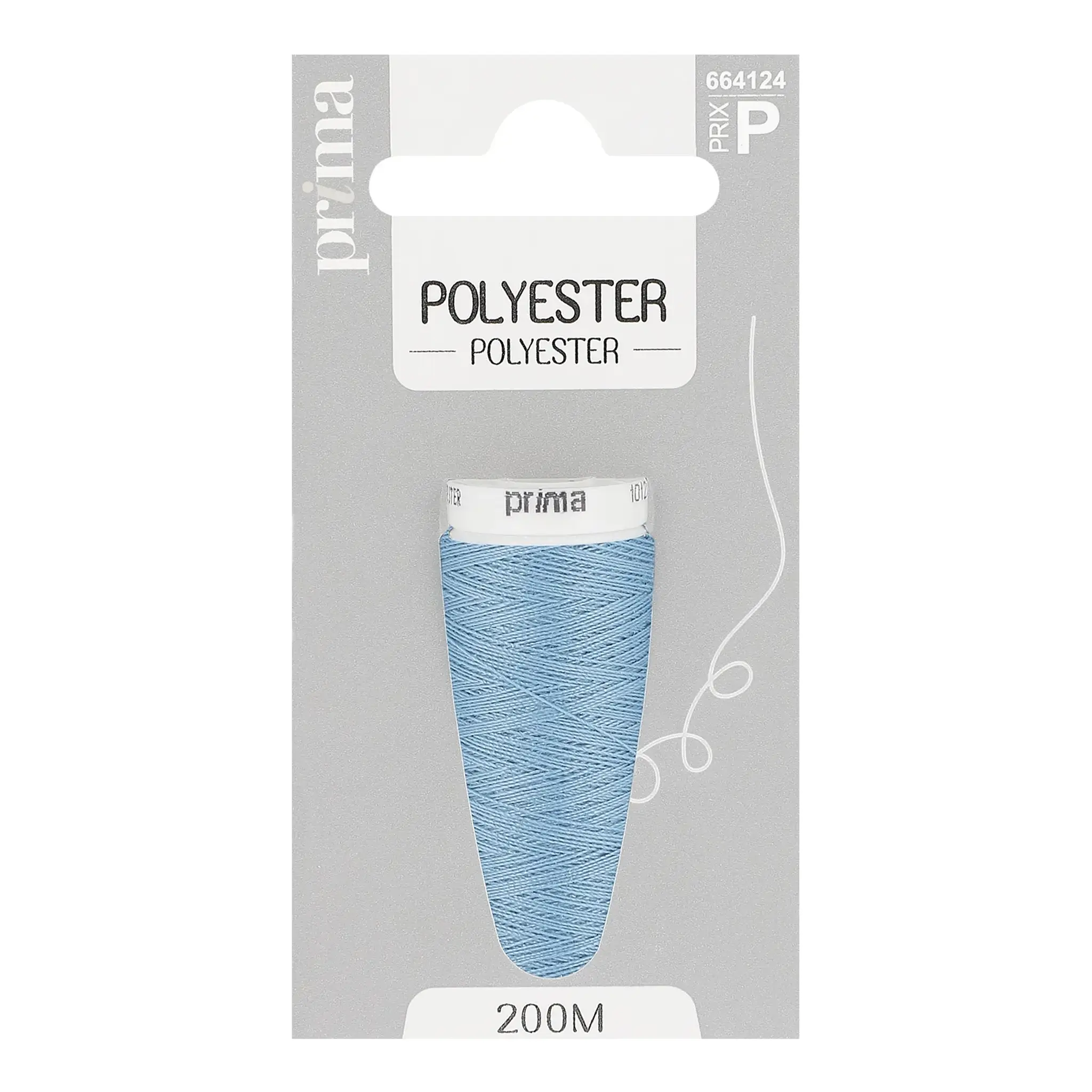 PRIMA Fil polyester azur 200m